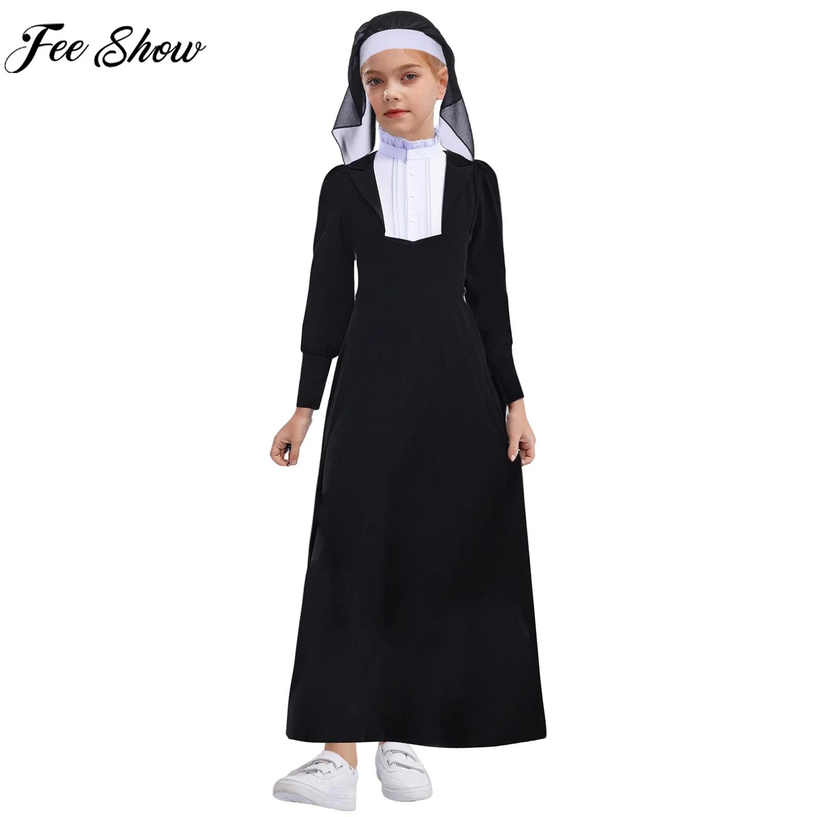 Spiderman Jumpsuit Kids - Children Girls Angel Nun Cosplay Dress