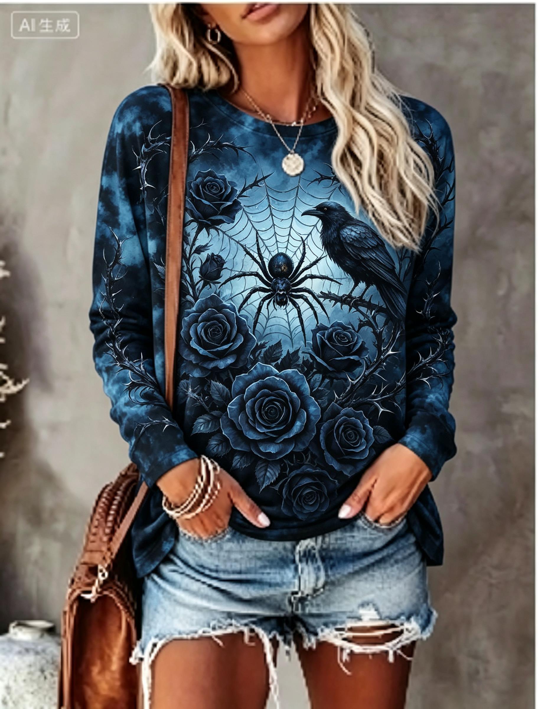 Women Halloween Long Sleeve T‑ - Medieval Renaissance Dress Women review and price