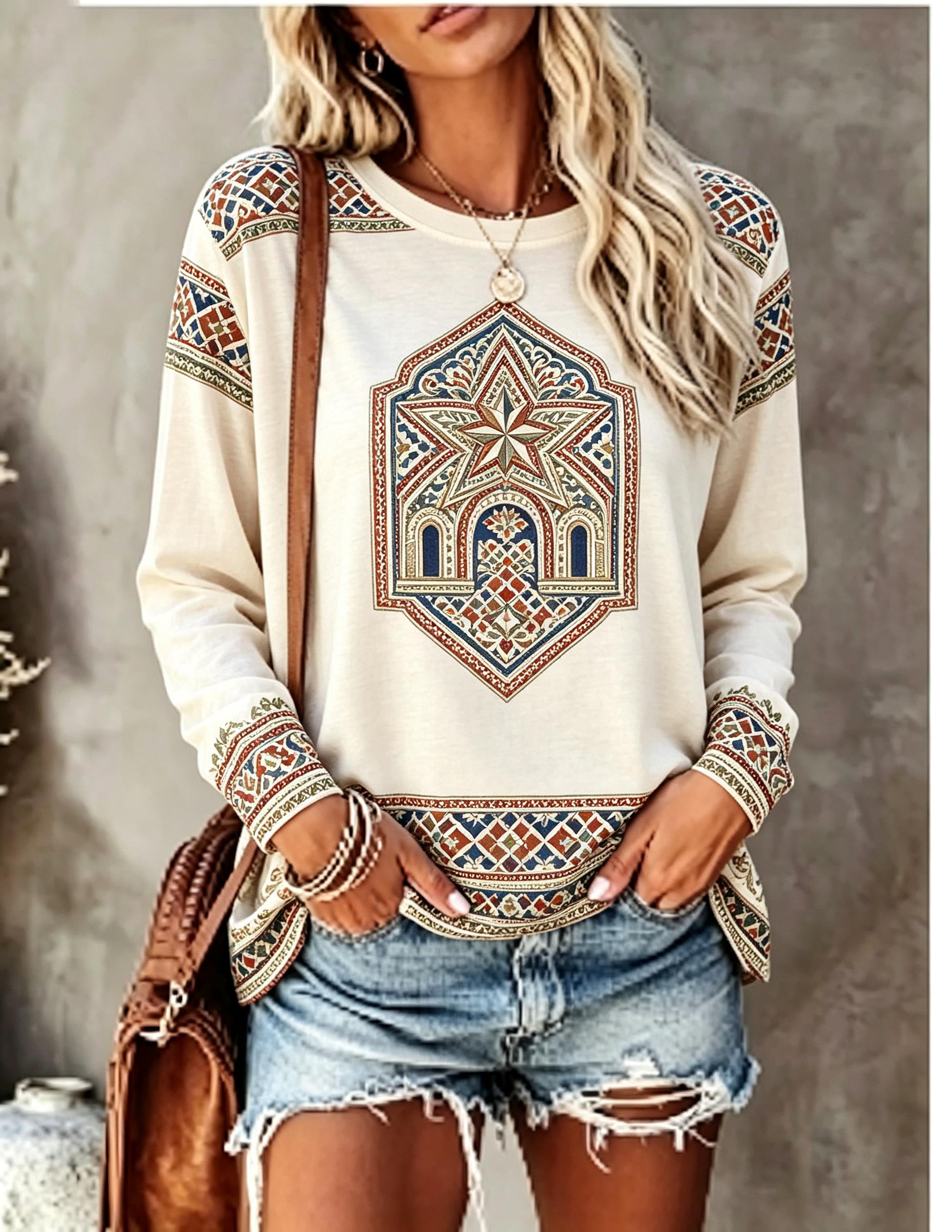 Women Long Sleeve T‑Shirt Boho - Flashing Led Foam Sticks Party review and price