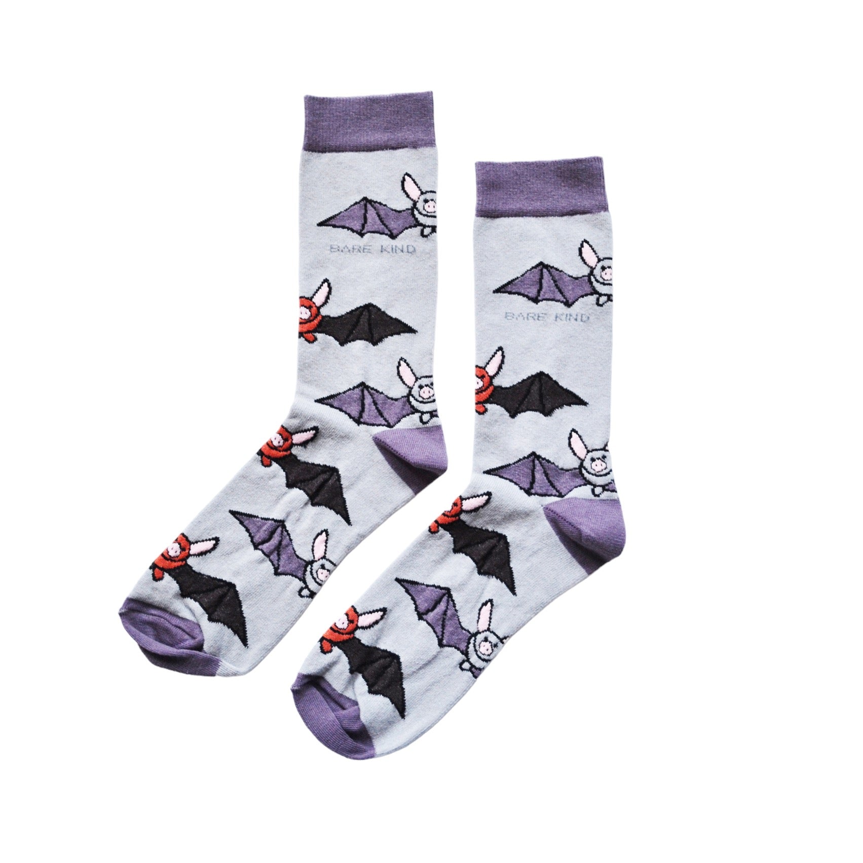 Funny Chicken Leg Socks - Save the Bats Bamboo Socks |