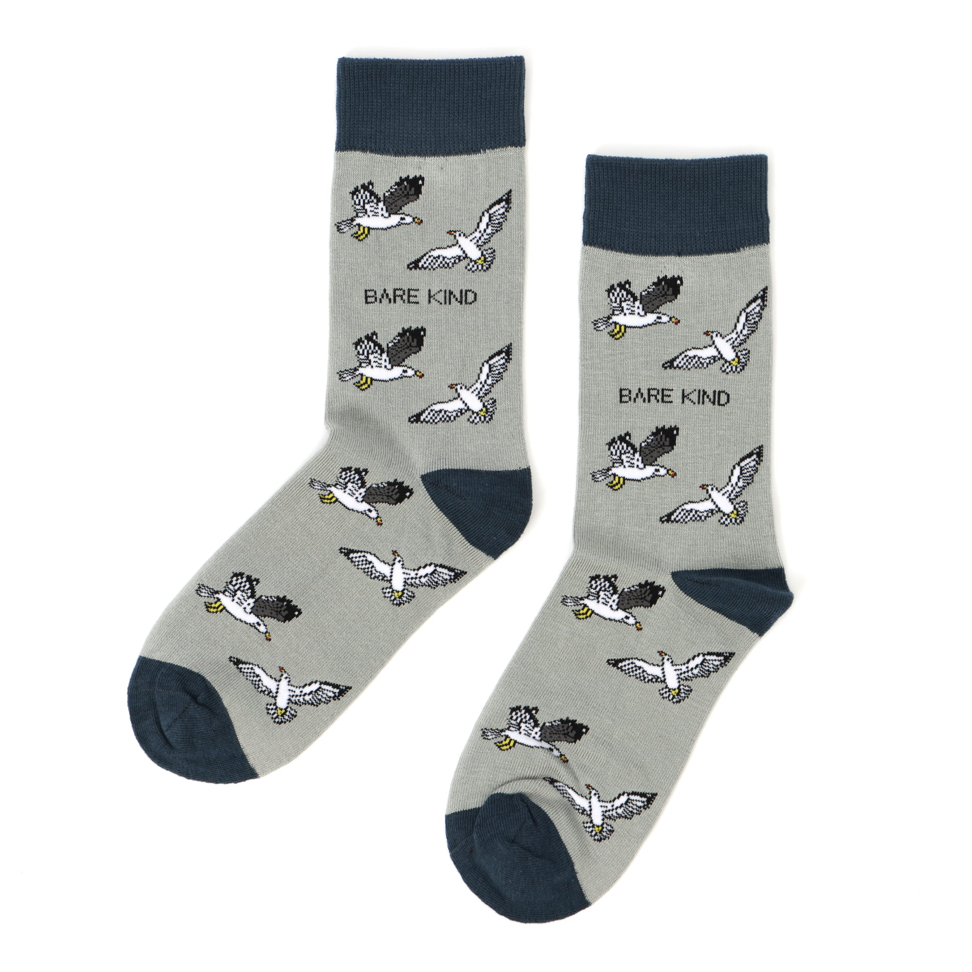 Funny Chicken Leg Socks - Save the Seagull Bamboo Socks |