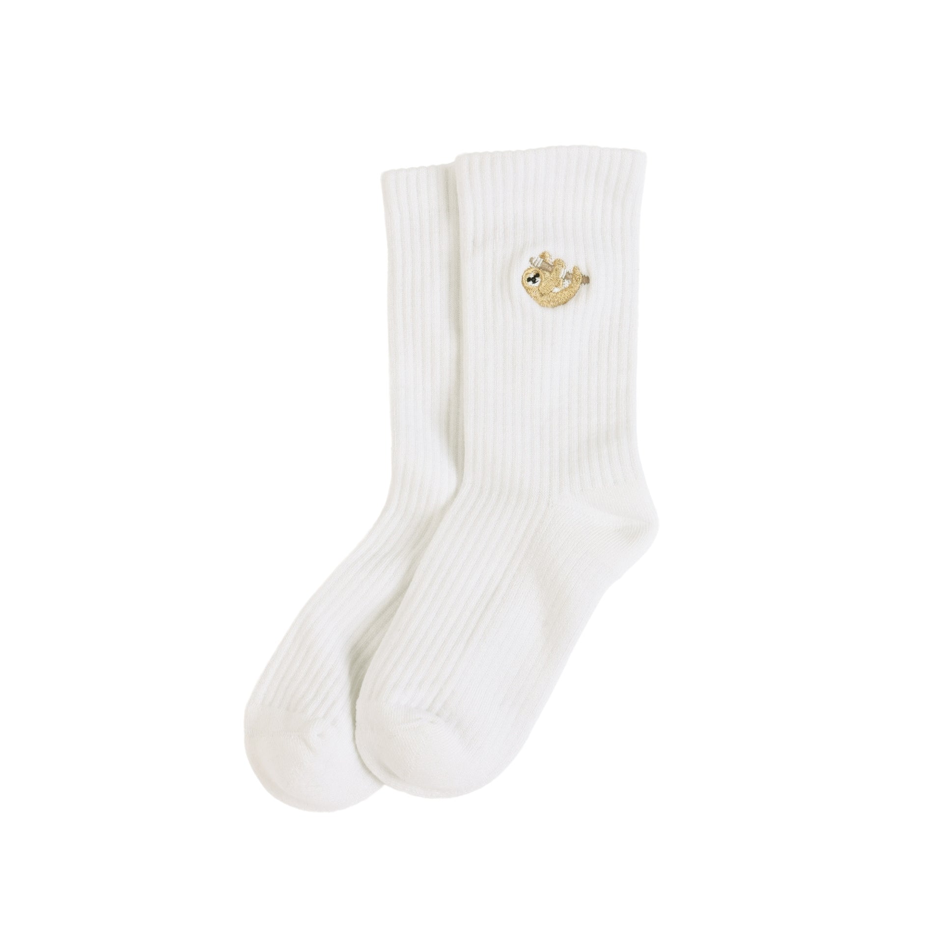 Funny Chicken Leg Socks - Save the Sloths Ribbed Bamboo Socks