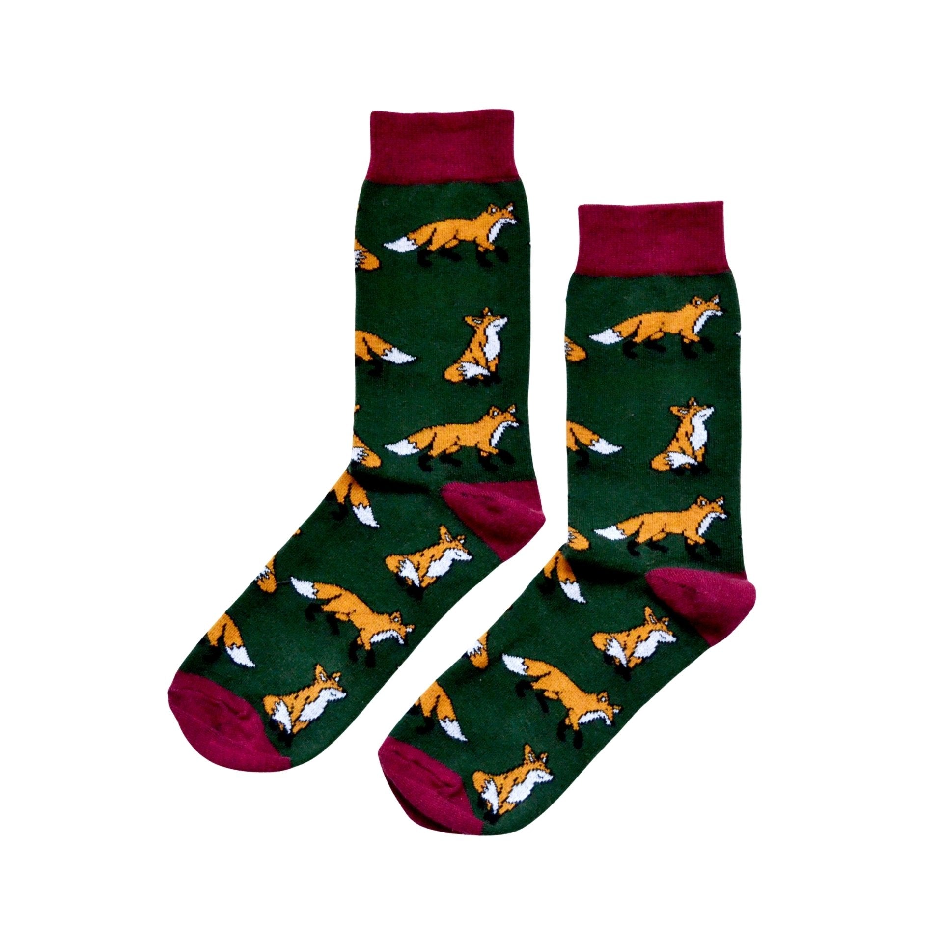 Funny Chicken Leg Socks - Save the Foxes Bamboo Socks |