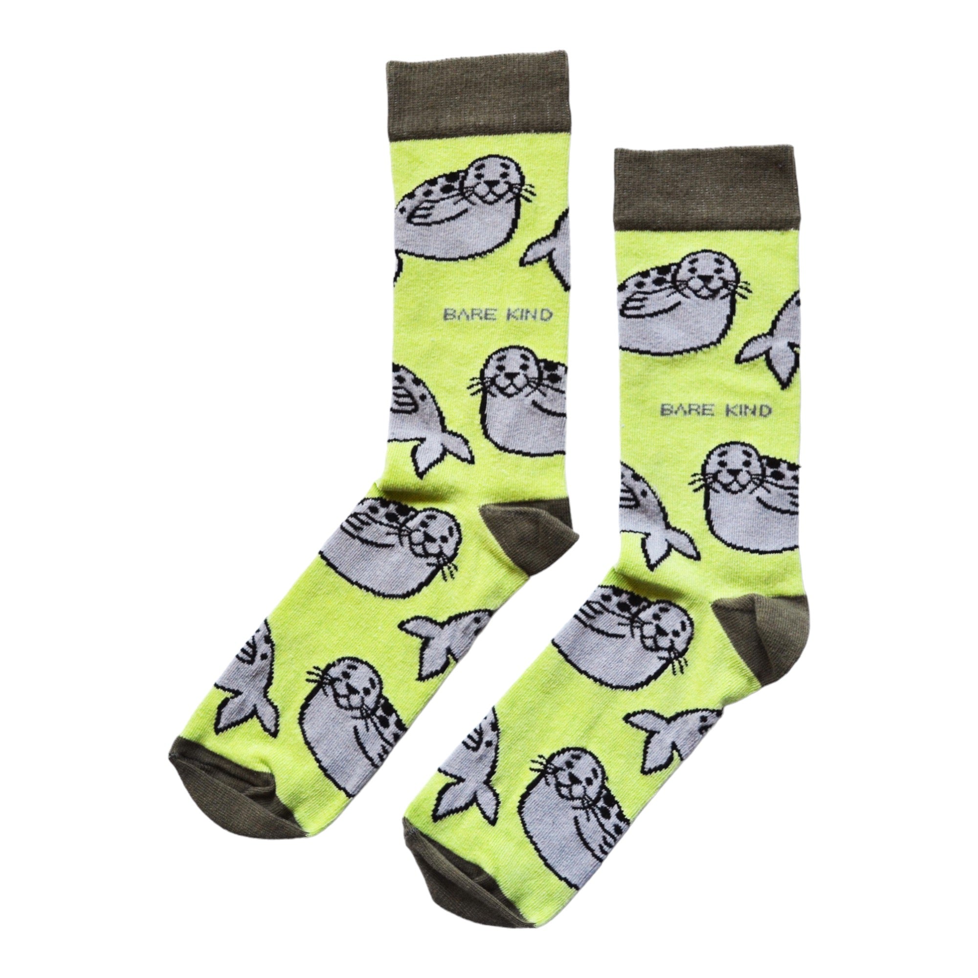 Funny Chicken Leg Socks - Save the Seals Bamboo Socks |