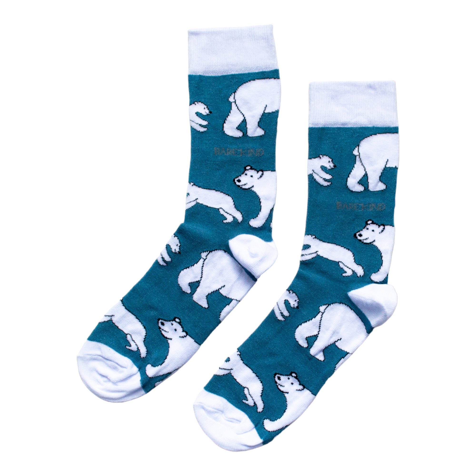Funny Chicken Leg Socks - Save the Polar Bears Bamboo Socks