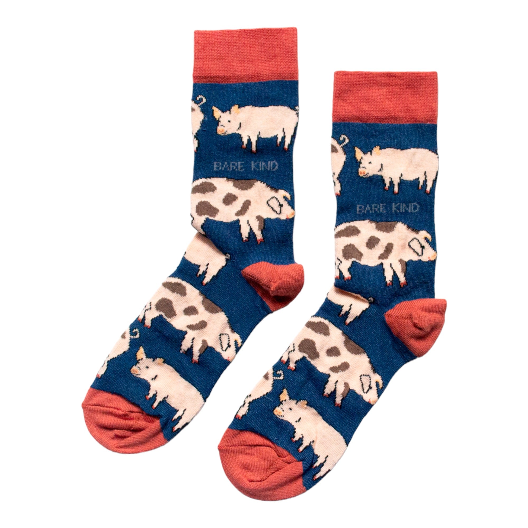 Funny Chicken Leg Socks - Save the Pigs Bamboo Socks |