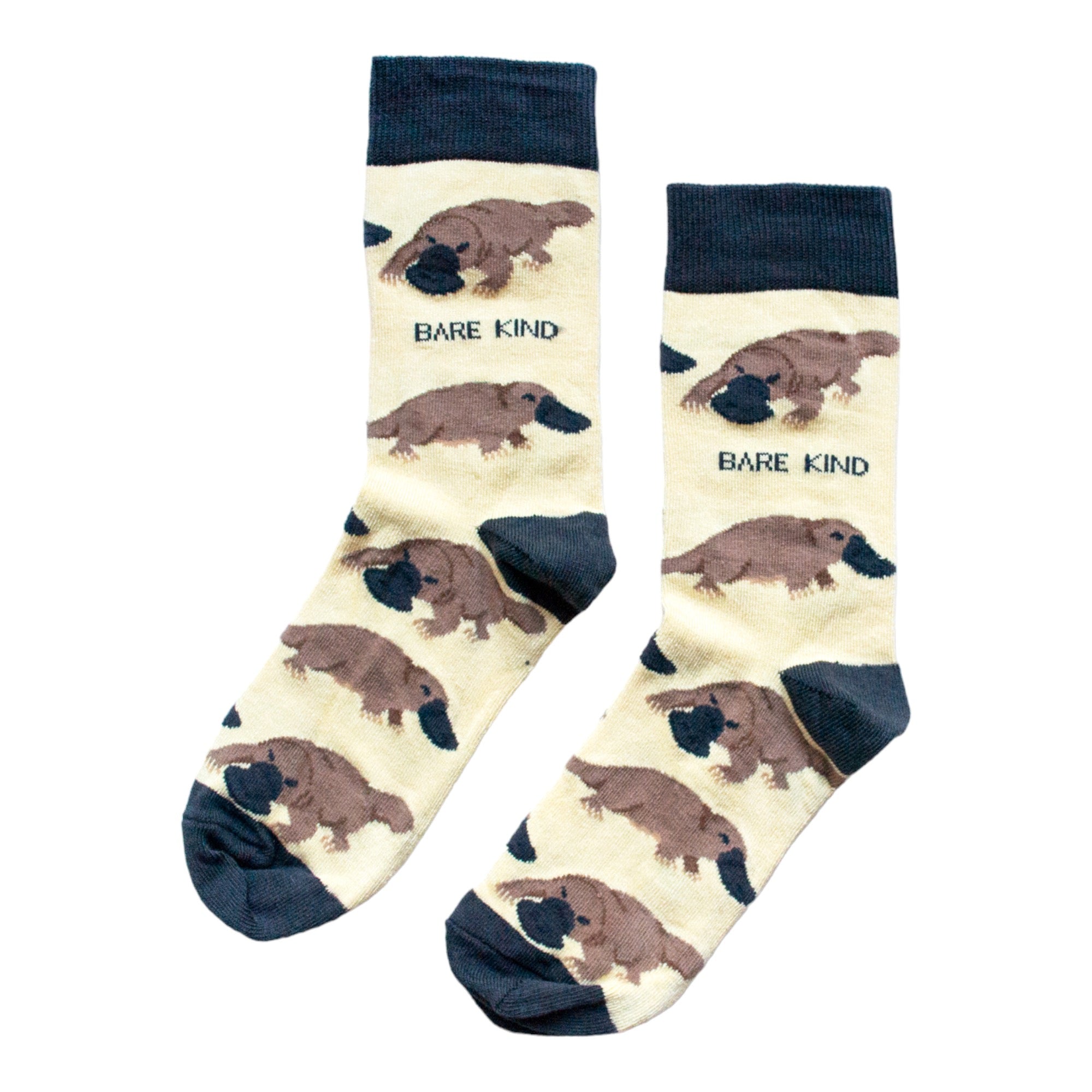 Funny Chicken Leg Socks - Save the Platypus Bamboo Socks |