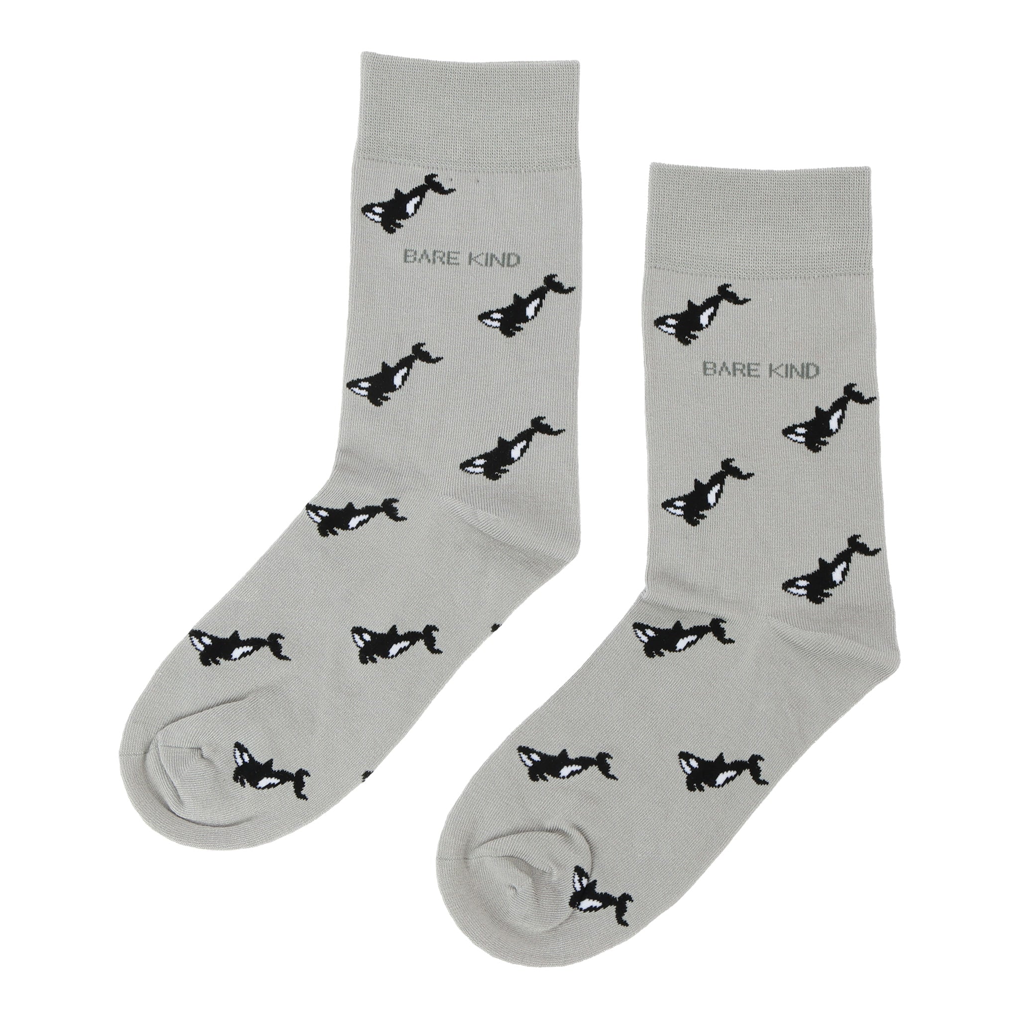 Funny Chicken Leg Socks - Save the Orca Small Motif Socks
