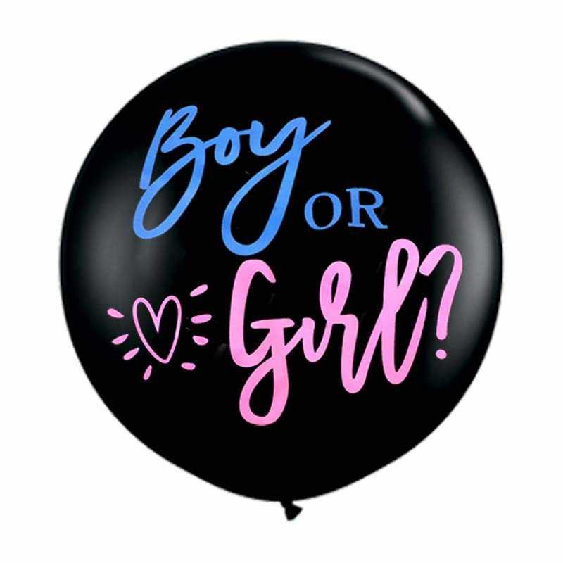 Party Supplies - Gender Reveal Ballon incl. Confetti (90CM)