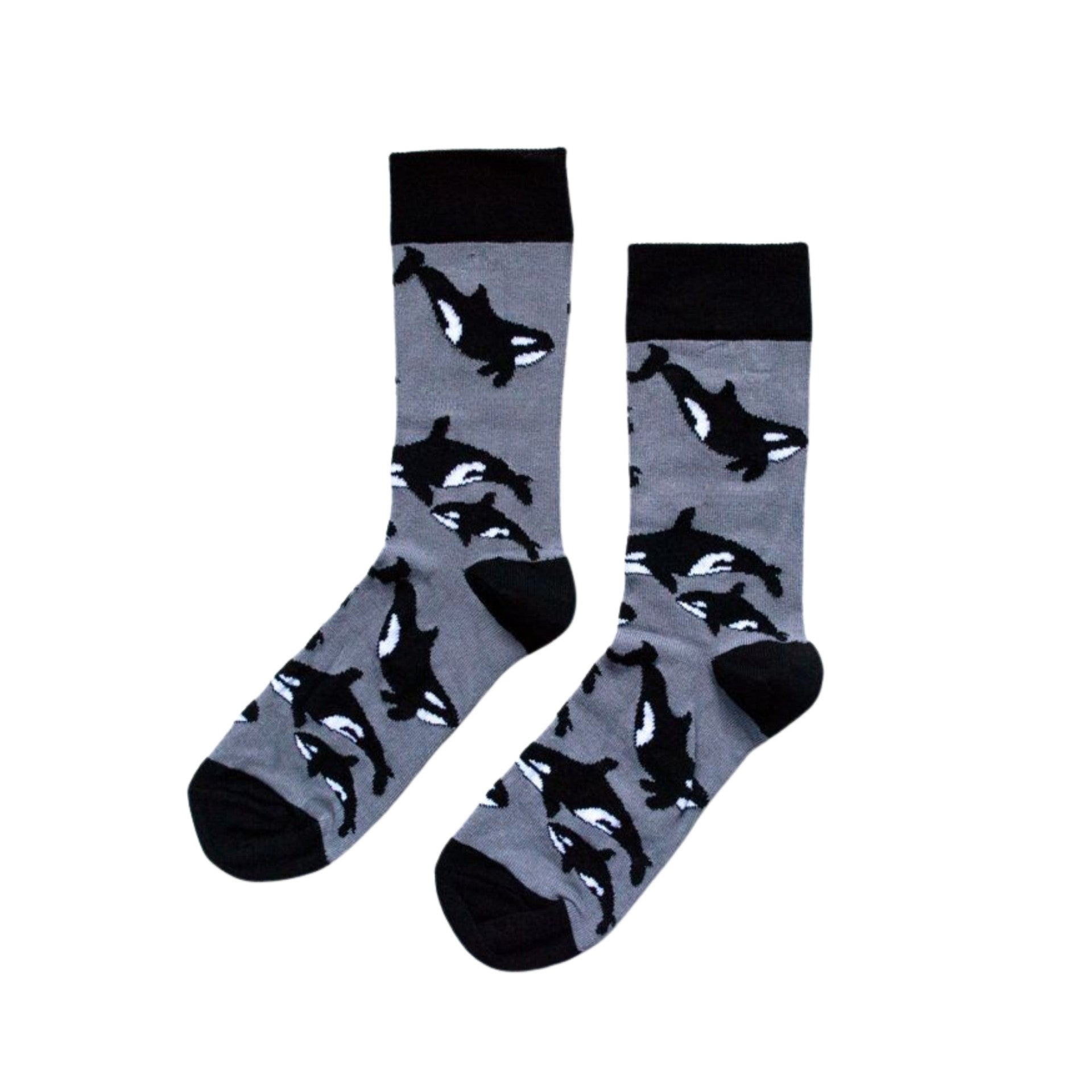 Funny Chicken Leg Socks - Save the Orcas Bamboo Socks |