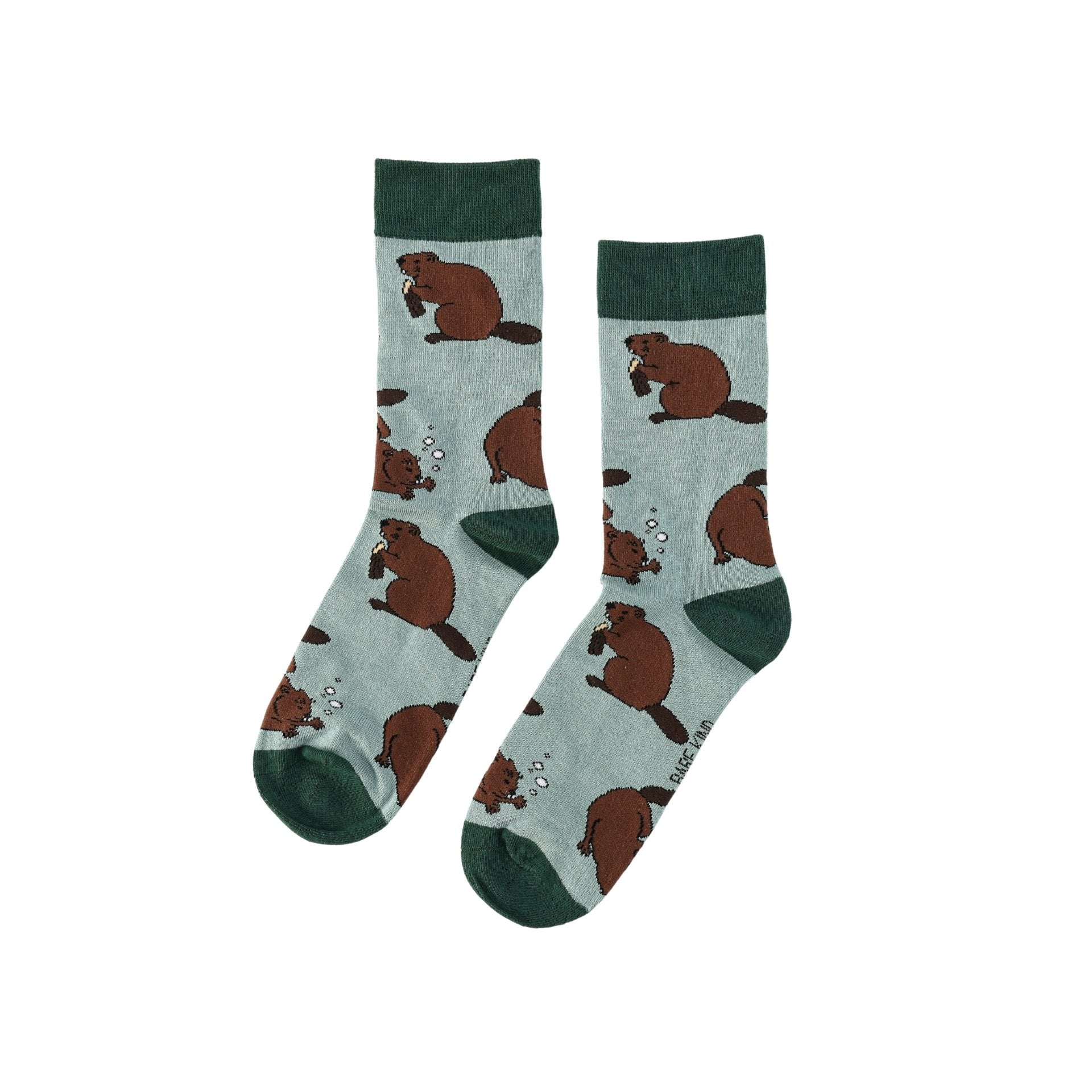 Funny Chicken Leg Socks - Save the Beavers Bamboo Socks |