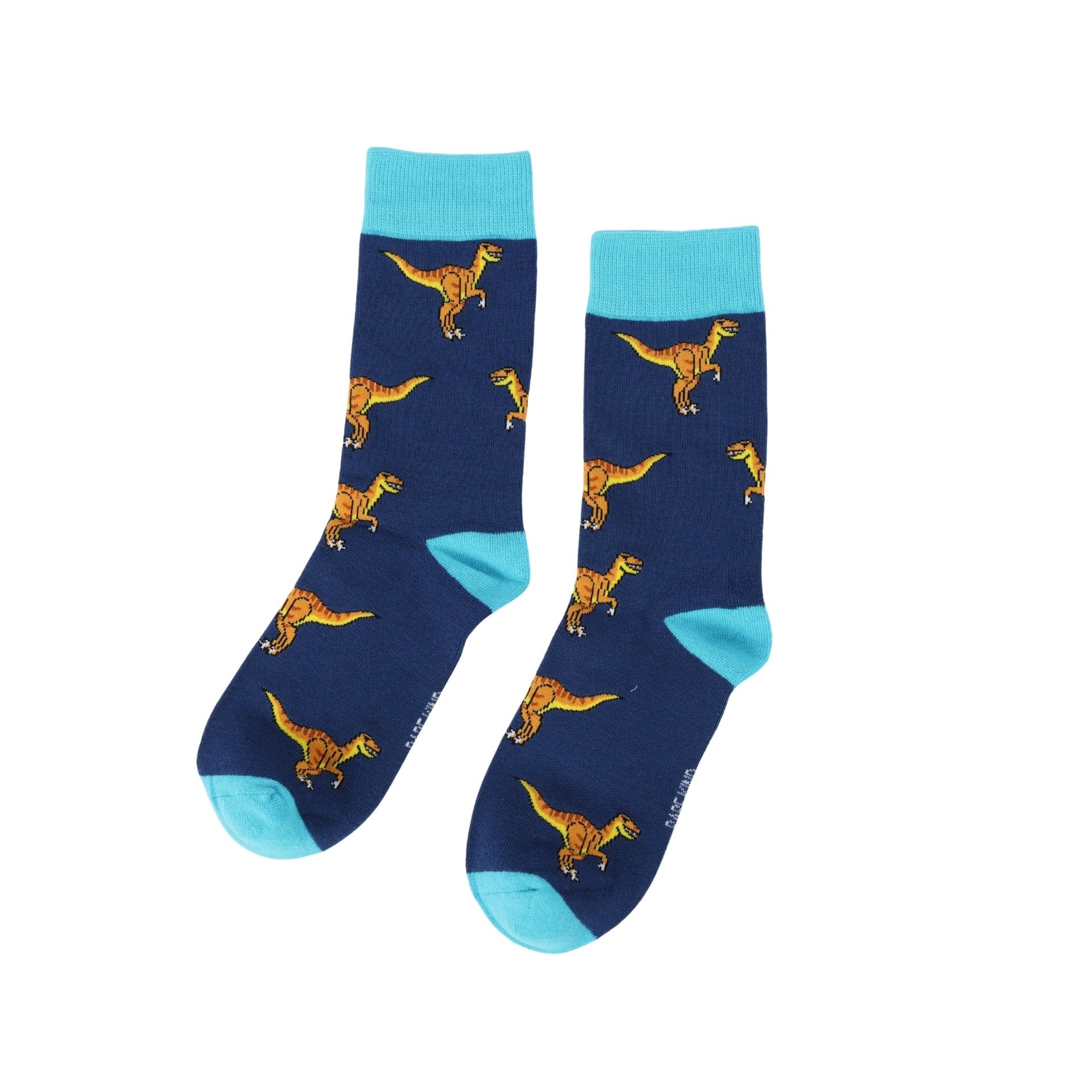 Funny Chicken Leg Socks - Save the Velociraptors Bamboo Socks |