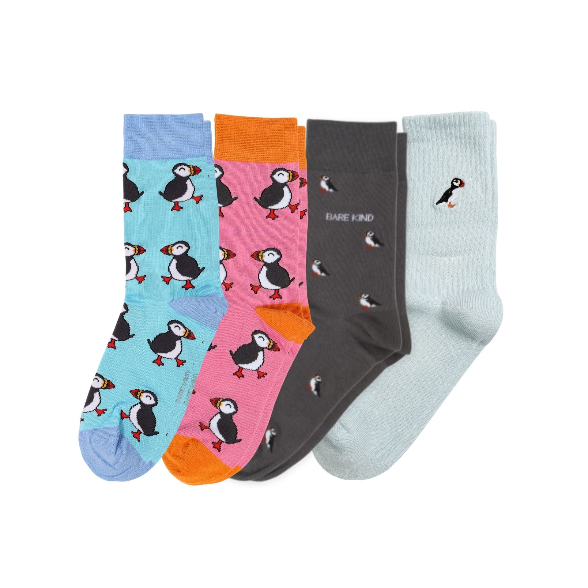 Funny Chicken Leg Socks - The Puffin 4 Pack Bamboo Sock