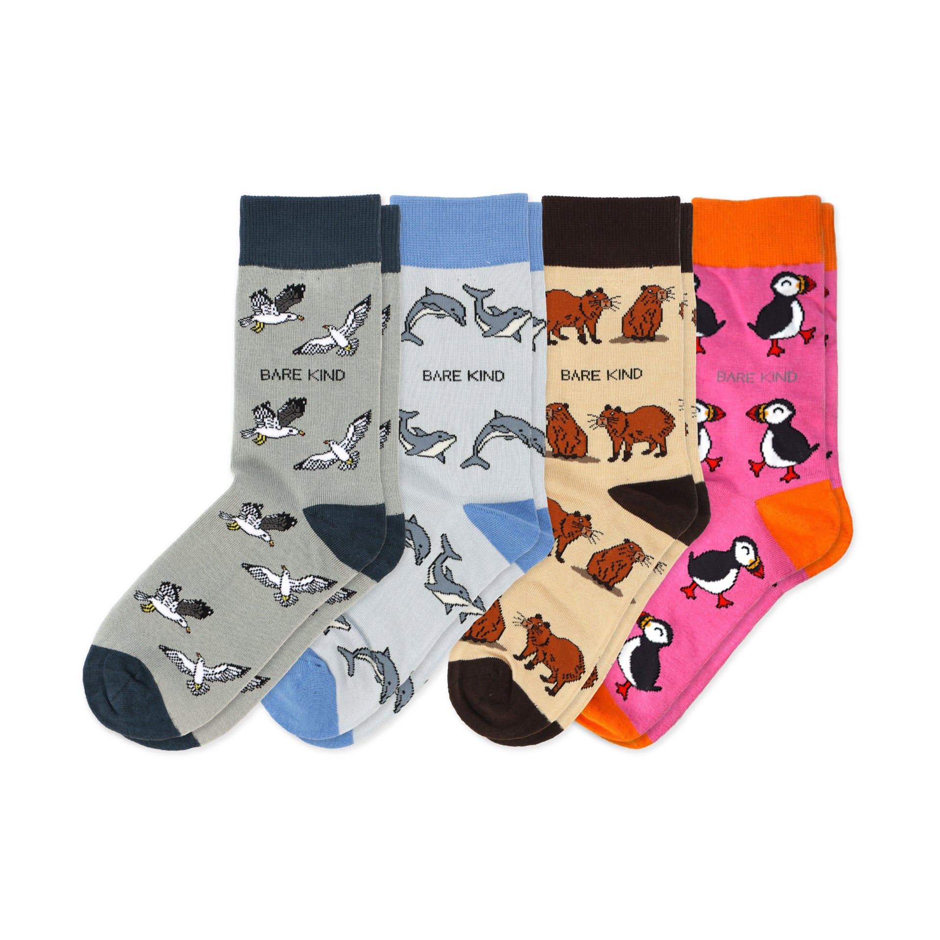 Funny Chicken Leg Socks - Animal Antics 4 Pack Bamboo Sock