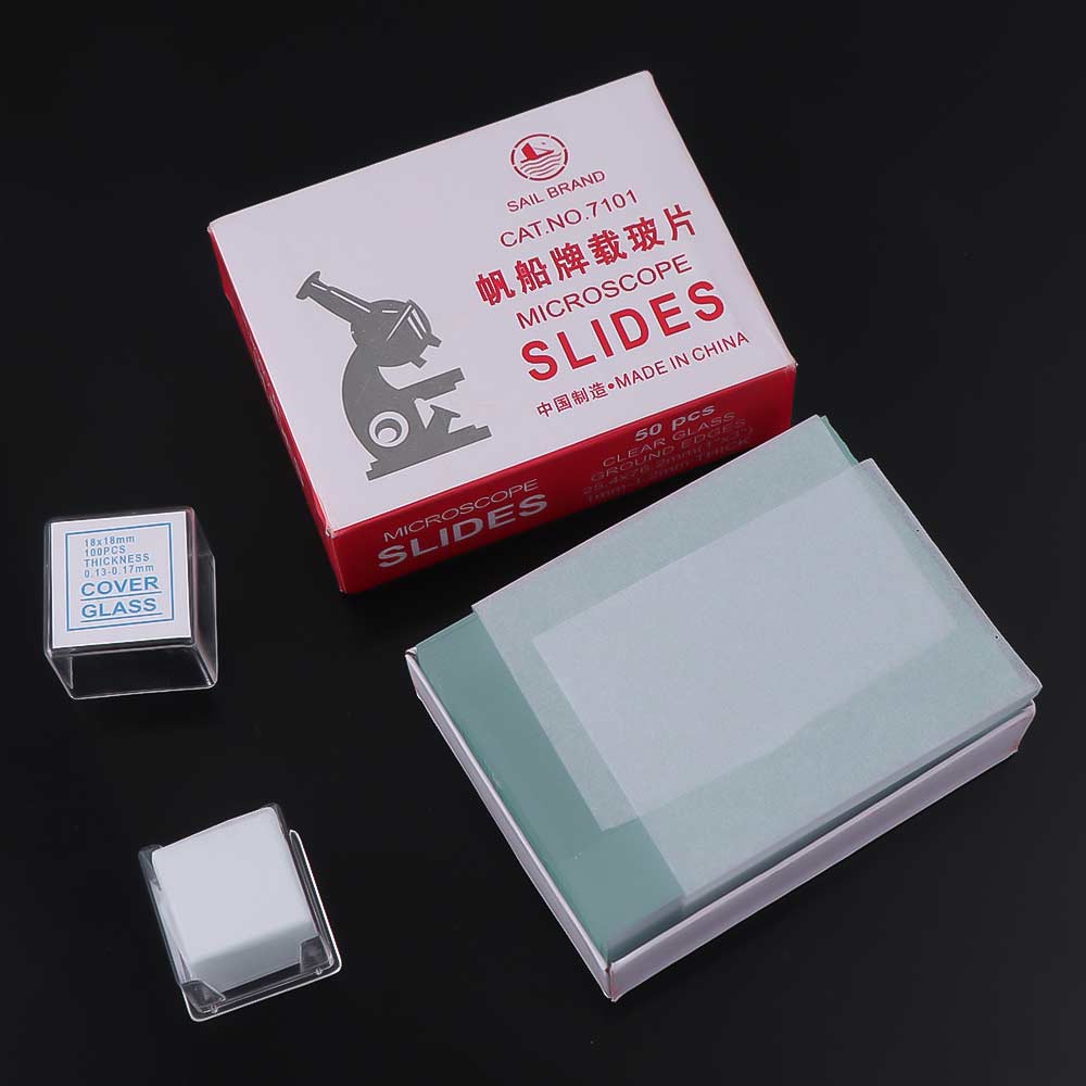Party Supplies - Specimen Transparent Slides Blank Biological Microscope