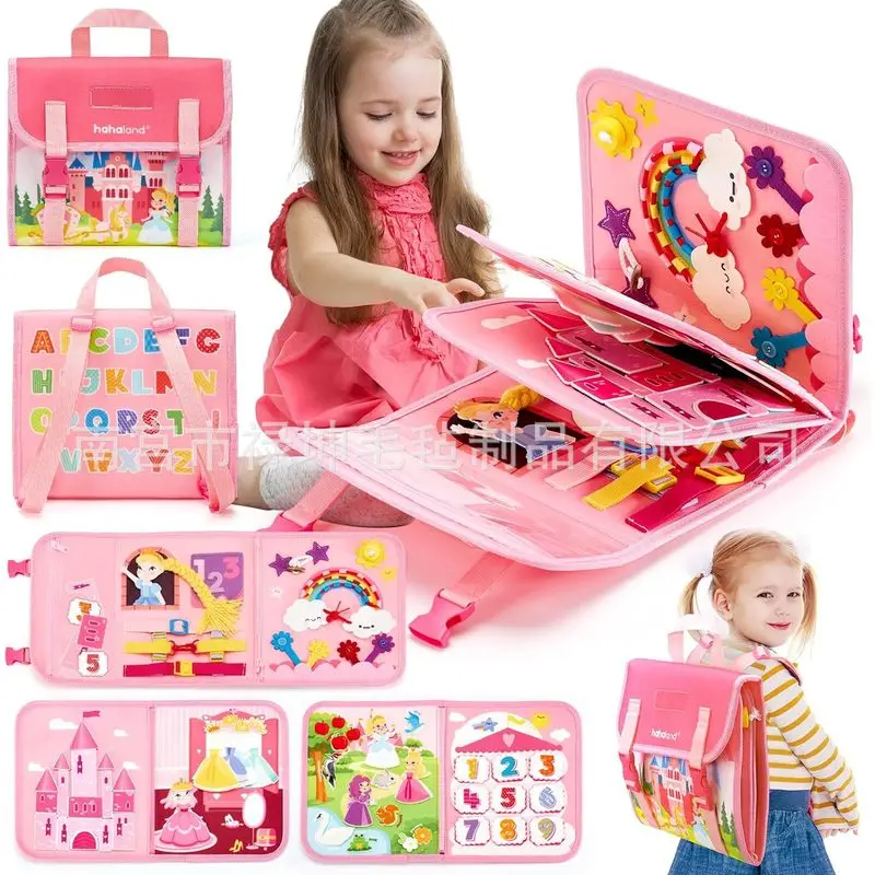 Party Supplies - Princess Montessori Felt Busy Board Toddler