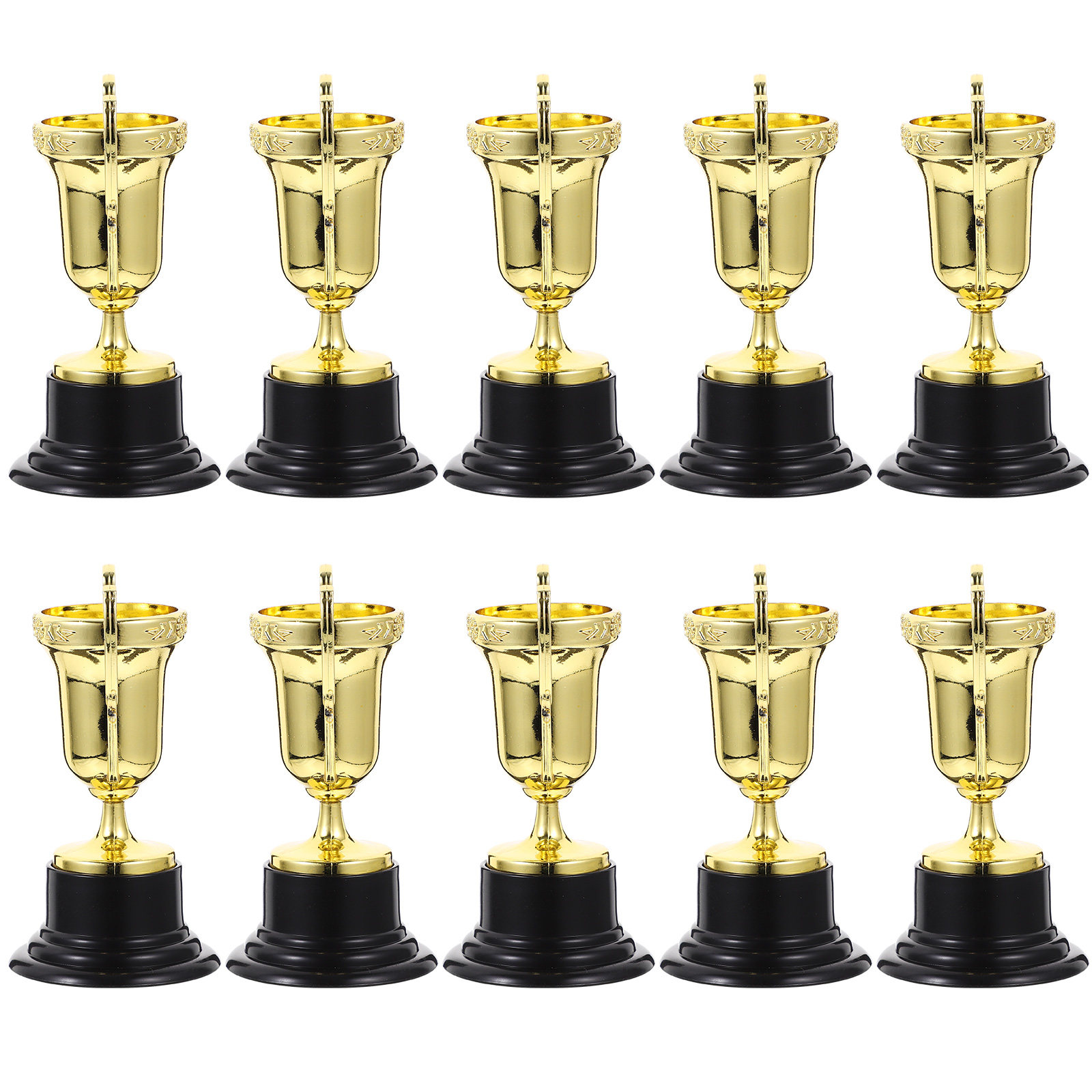 Party Supplies - 10Pcs Reward Trophy Plastic Smooth Bright