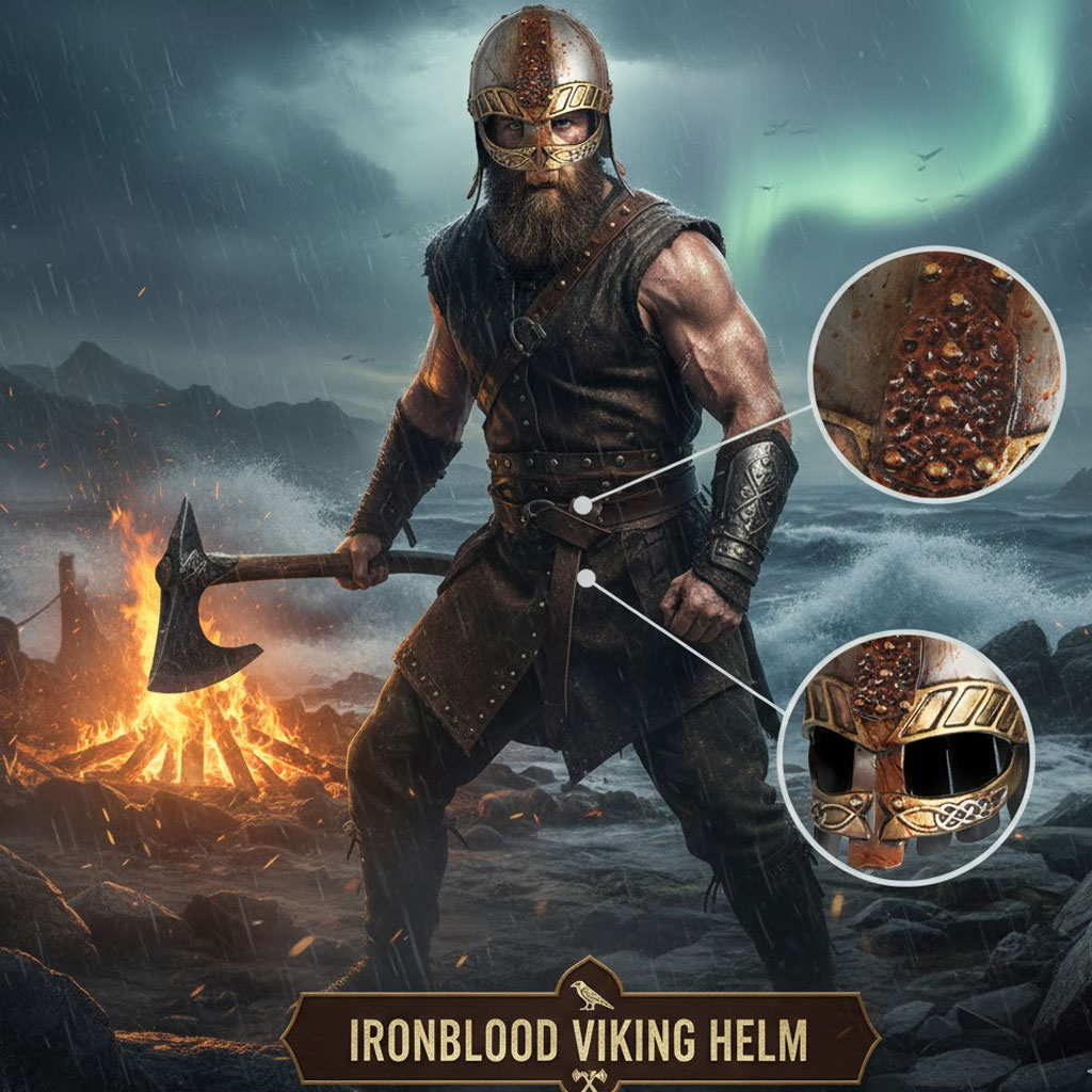 Spiderman Jumpsuit Kids - Retro Viking Helmet Medieval Renaissance Style