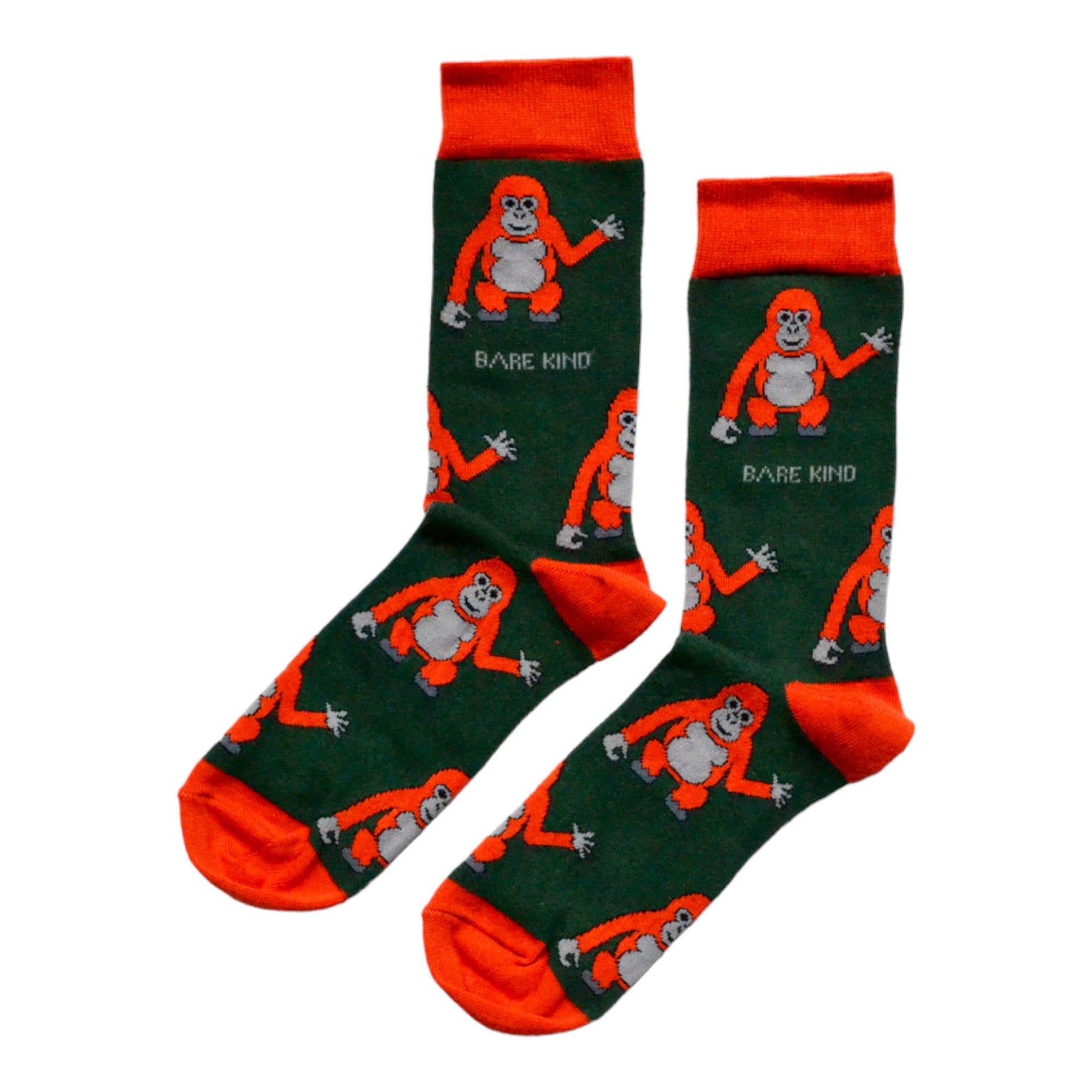 Funny Chicken Leg Socks - Save the Orangutans Bamboo Socks |