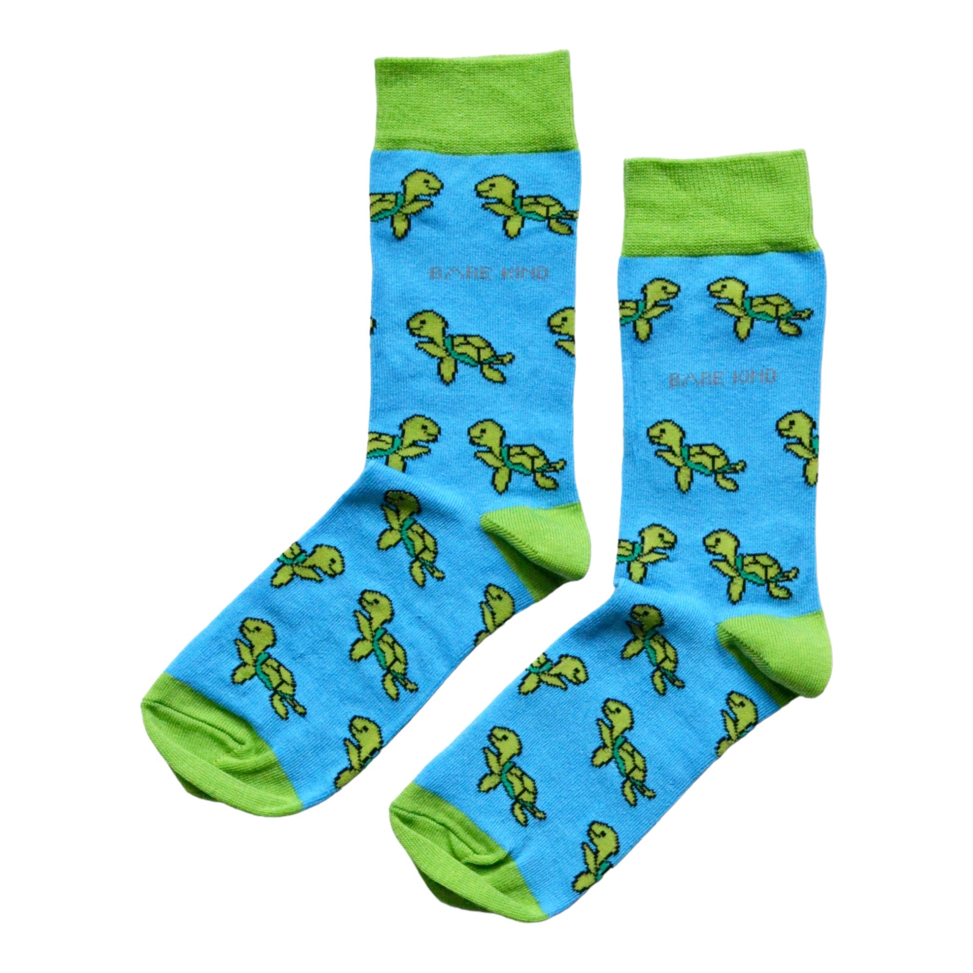 Funny Chicken Leg Socks - Save the Turtles Bamboo Socks |