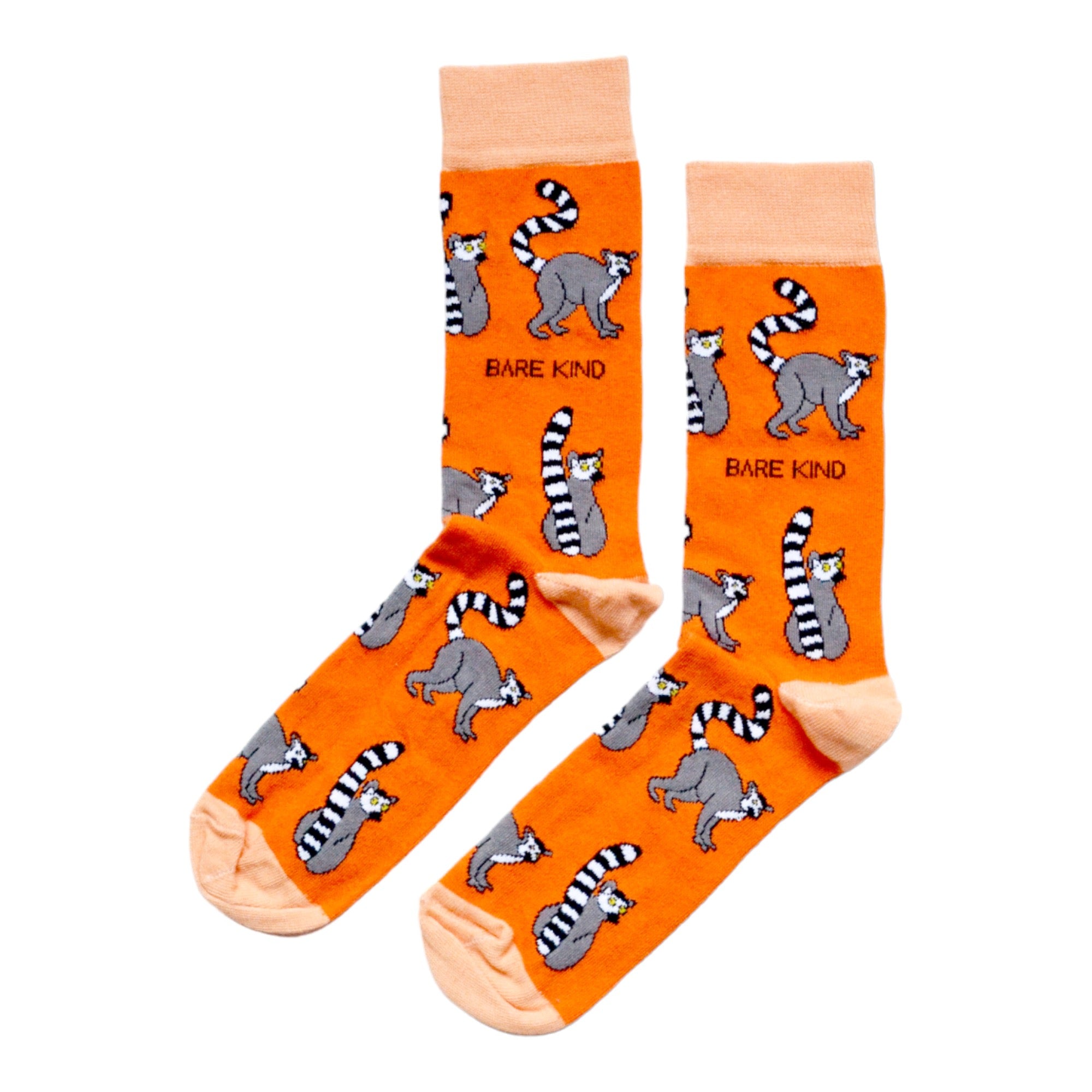 Funny Chicken Leg Socks - Save the Lemurs Bamboo Socks |