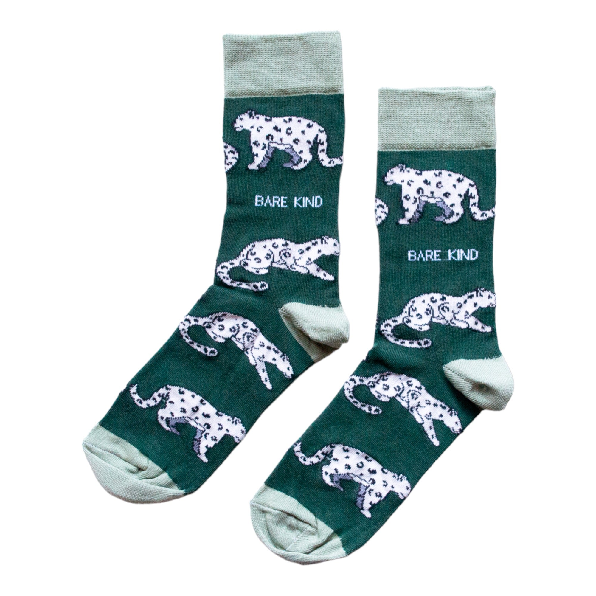 Funny Chicken Leg Socks - Save the Snow Leopards Bamboo Socks