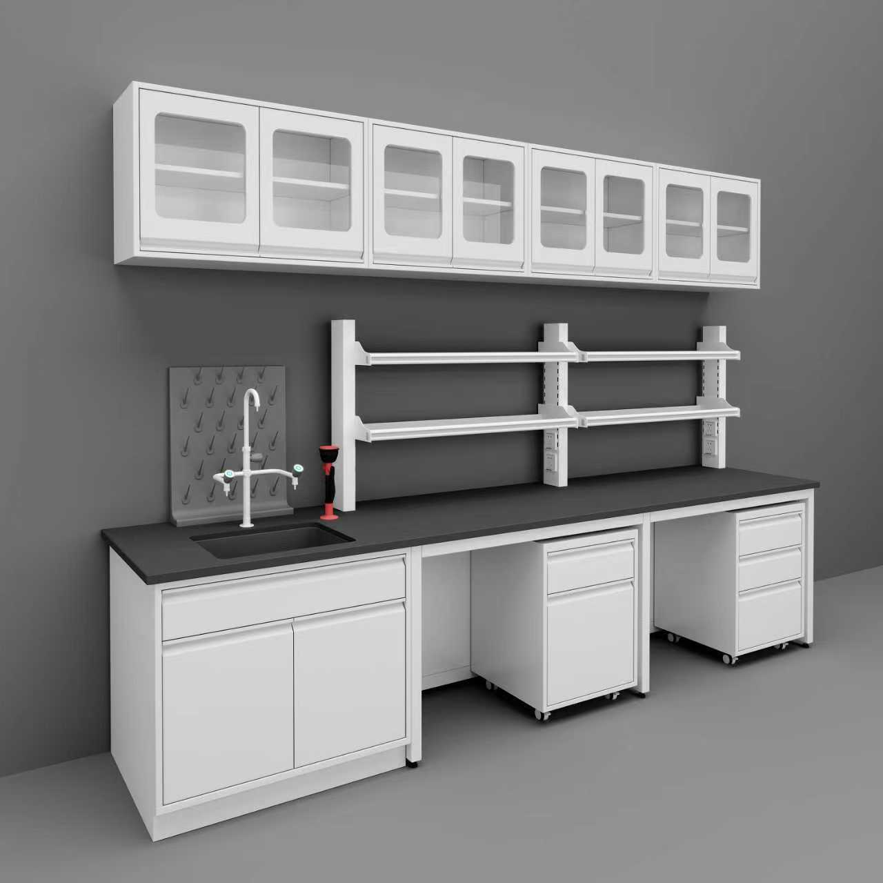 Party Supplies - Modern Steel Industrial Laboratory Workbench with