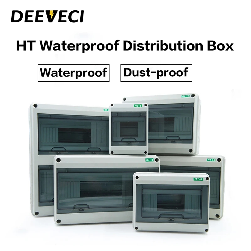 Party Supplies - HT-5/8/12/15/18/24 Plastic Distribution Box Waterproof MCB