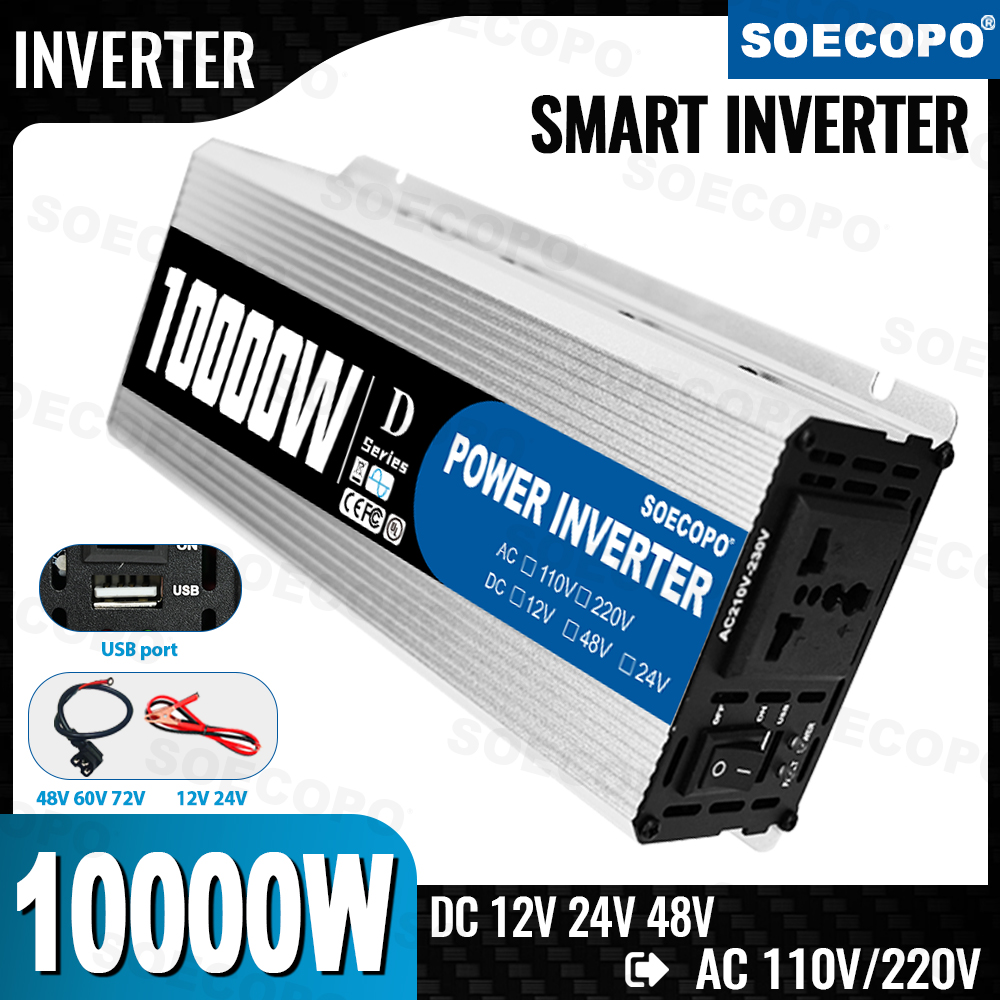 Party Supplies - Portable 10000W Inverter 12V/24V/48V DC to