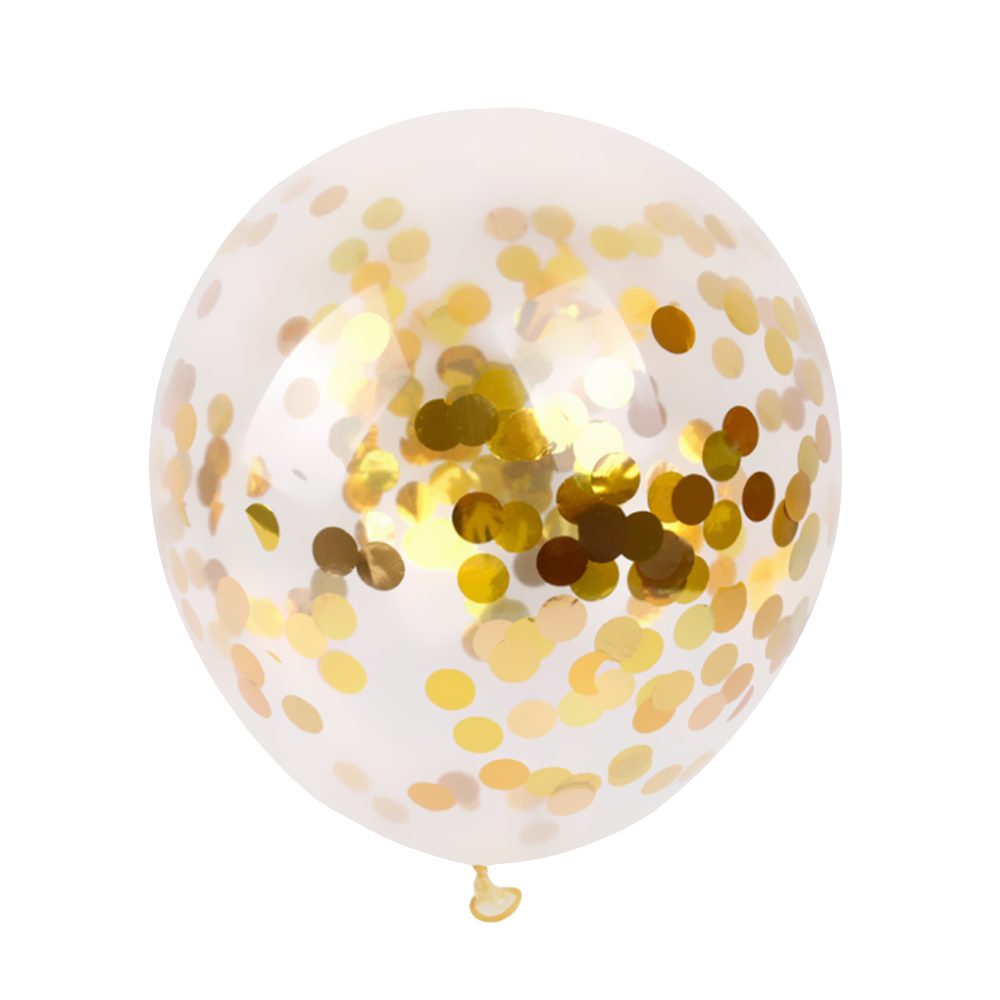 Party Supplies - Gouden Confetti Ballonnen (10 stuks /