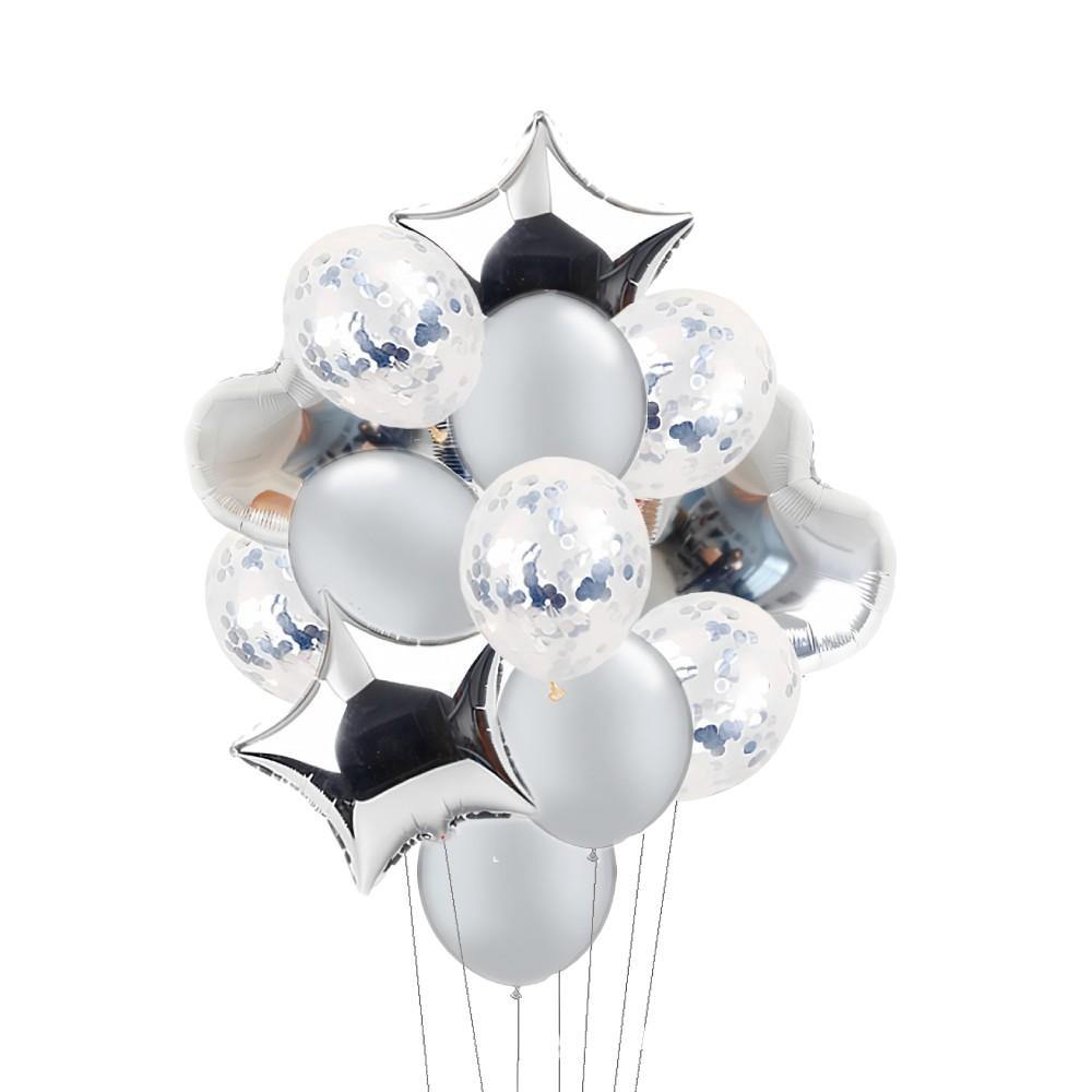 Party Supplies - Luxe Ballonnenset Zilver
