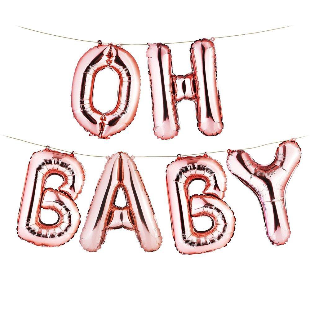 Party Supplies - Oh Baby ballon Rosé (40CM)