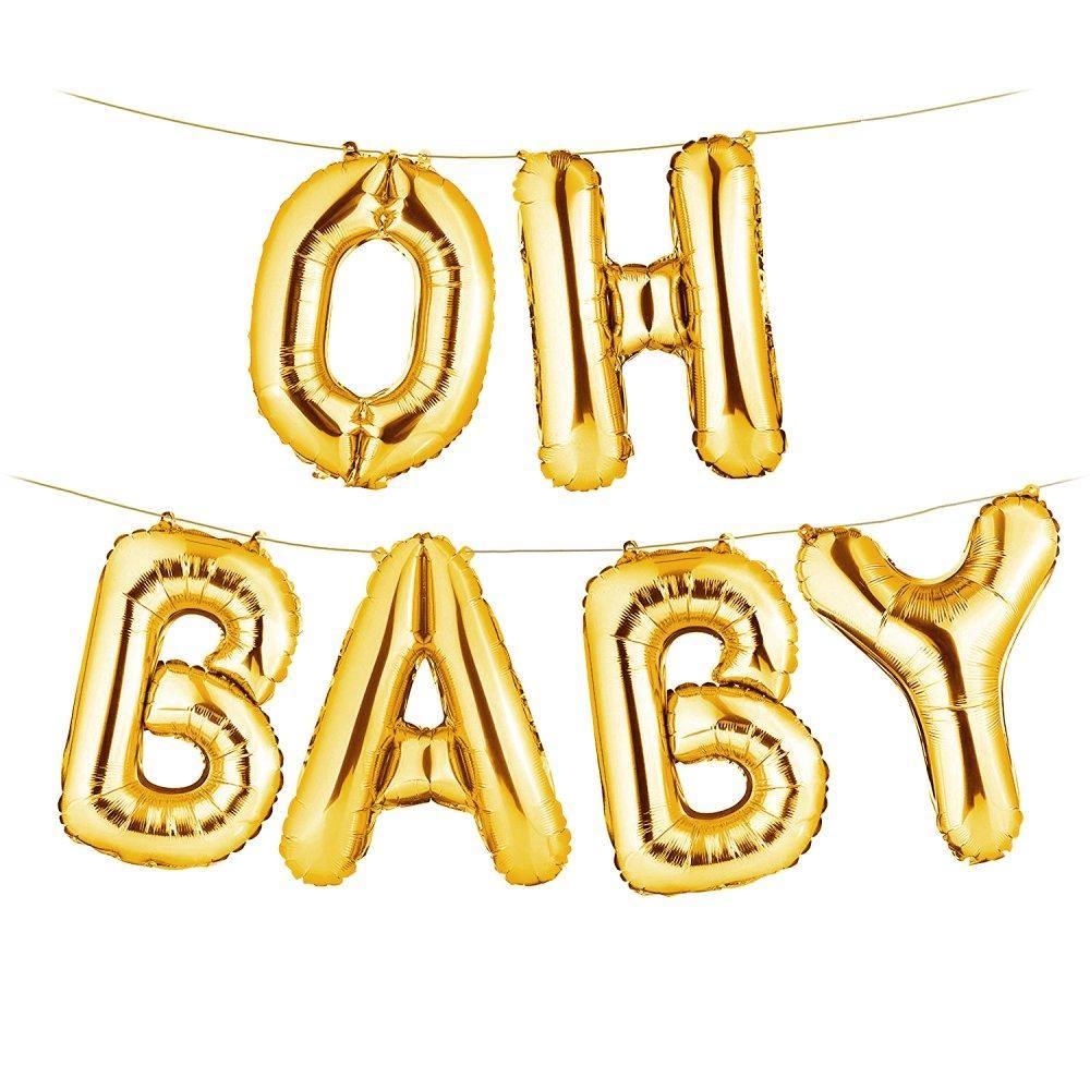 Party Supplies - Oh Baby ballon Goud (40CM)