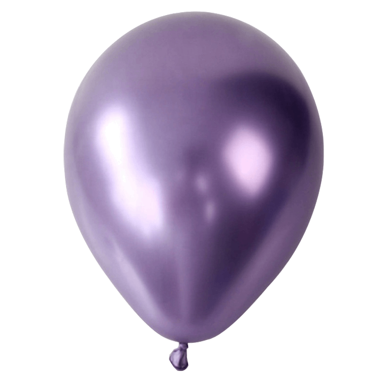 Party Supplies - XL Paarse Chroom Ballonnen (10 stuks