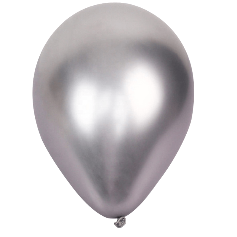 Party Supplies - XL Zilveren Chroom Ballonnen (10 stuks