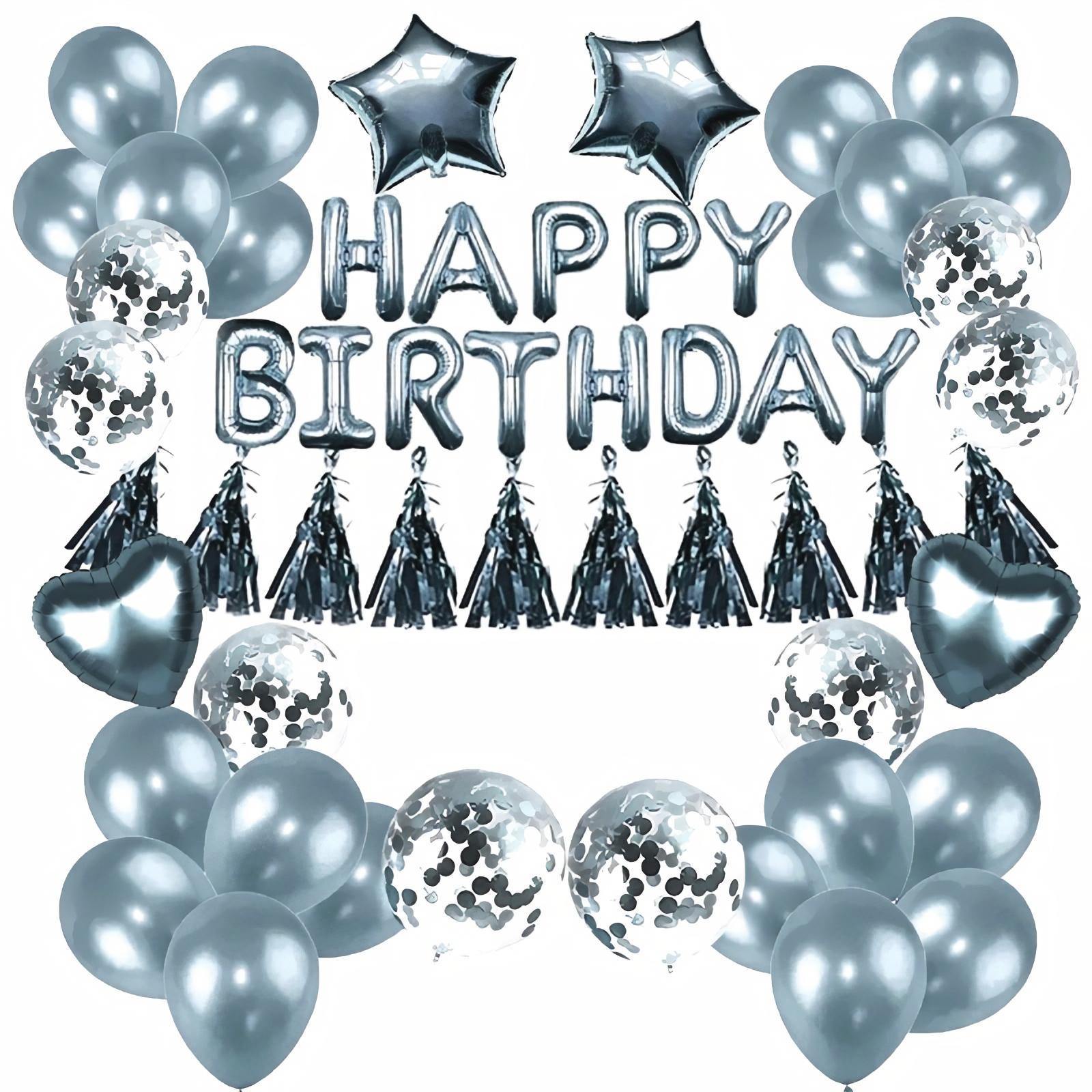 Party Supplies - Verjaardag versiering (Zilver)