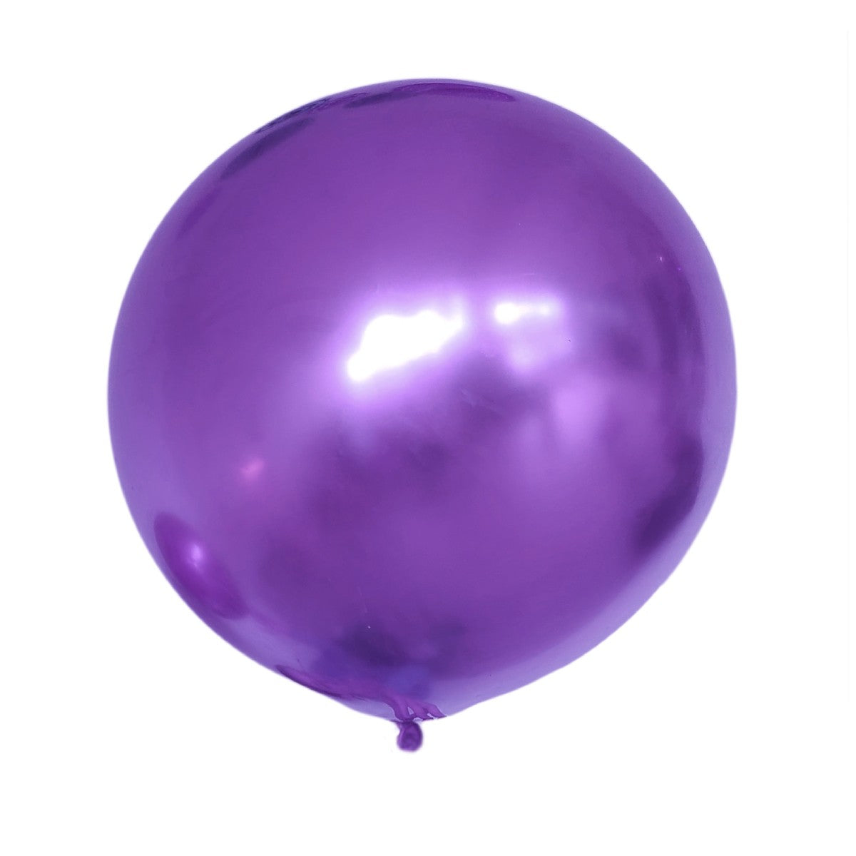 Party Supplies - XXL Paarse Chroom Ballon (90 cm)
