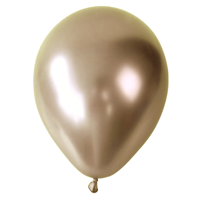 Party Supplies - Gouden Chroom Ballonnen (Champagne) (10 stuks
