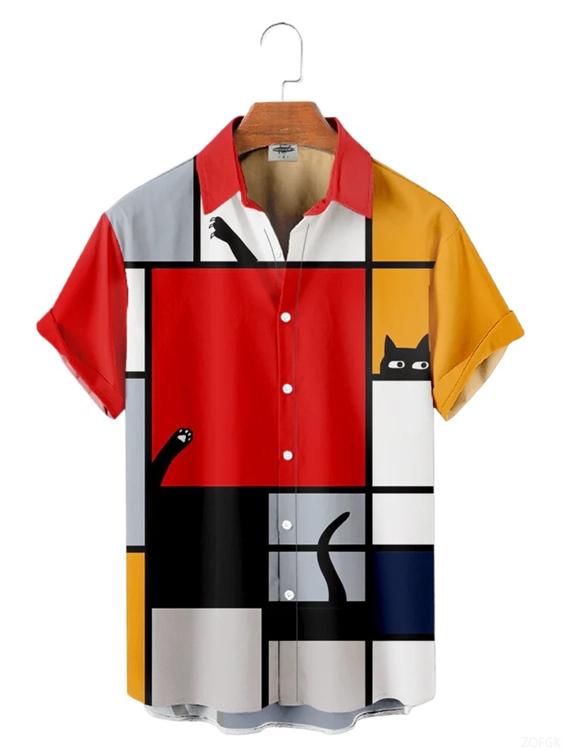 Spiderman Jumpsuit Kids - Men Shirts 3d Geometric Art Colorful