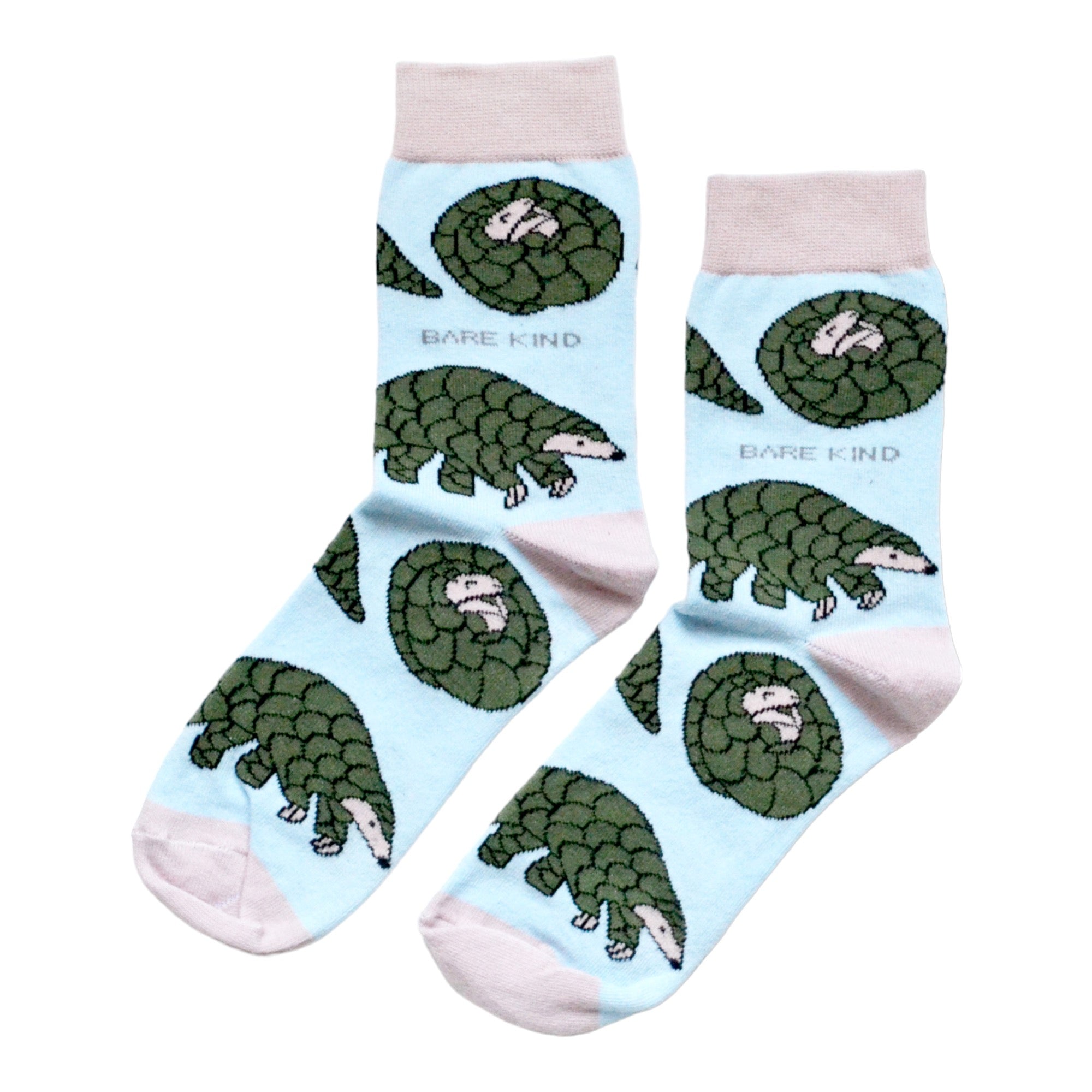 Funny Chicken Leg Socks - Save the Pangolins Bamboo Socks |