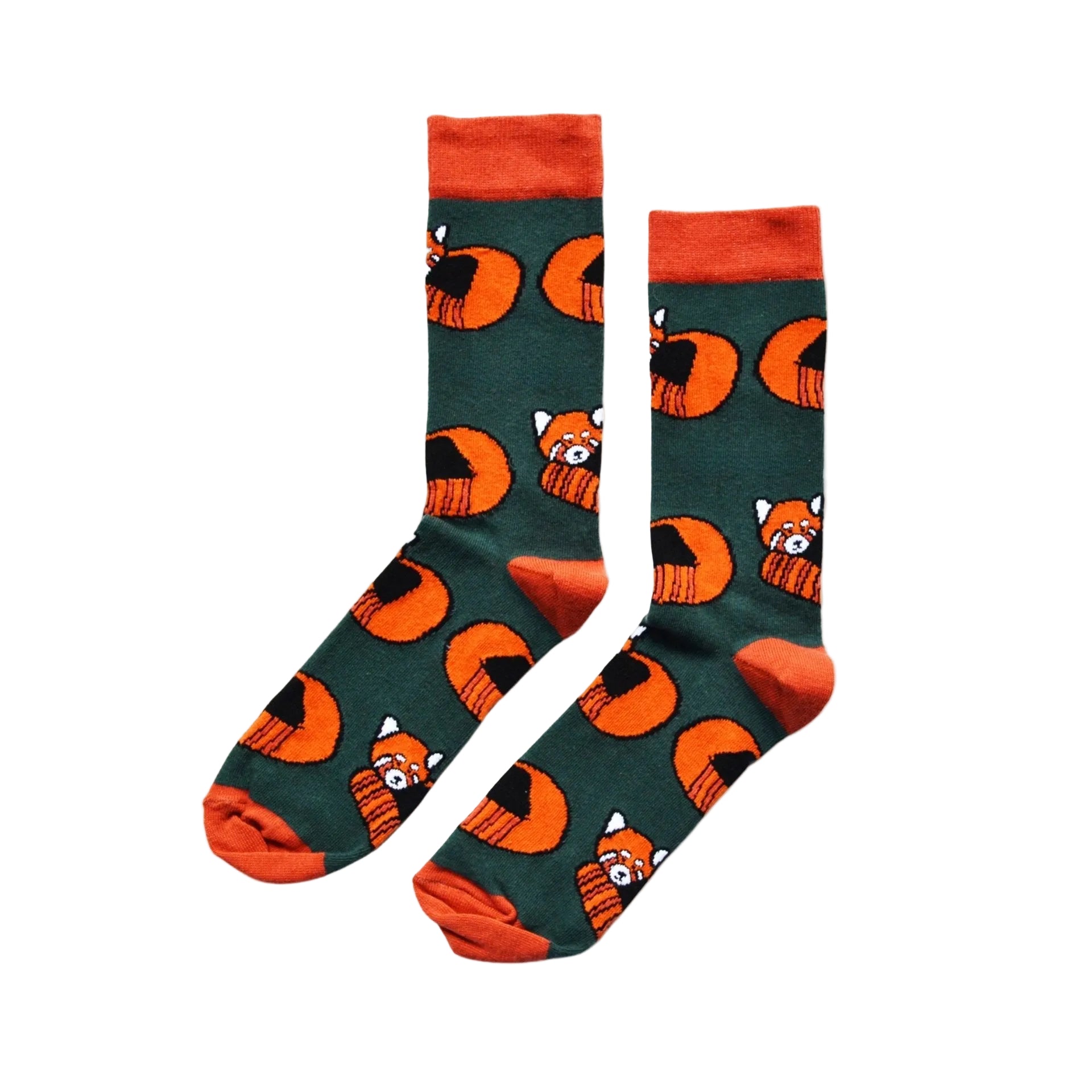 Funny Chicken Leg Socks - Save the Red Pandas Bamboo Socks