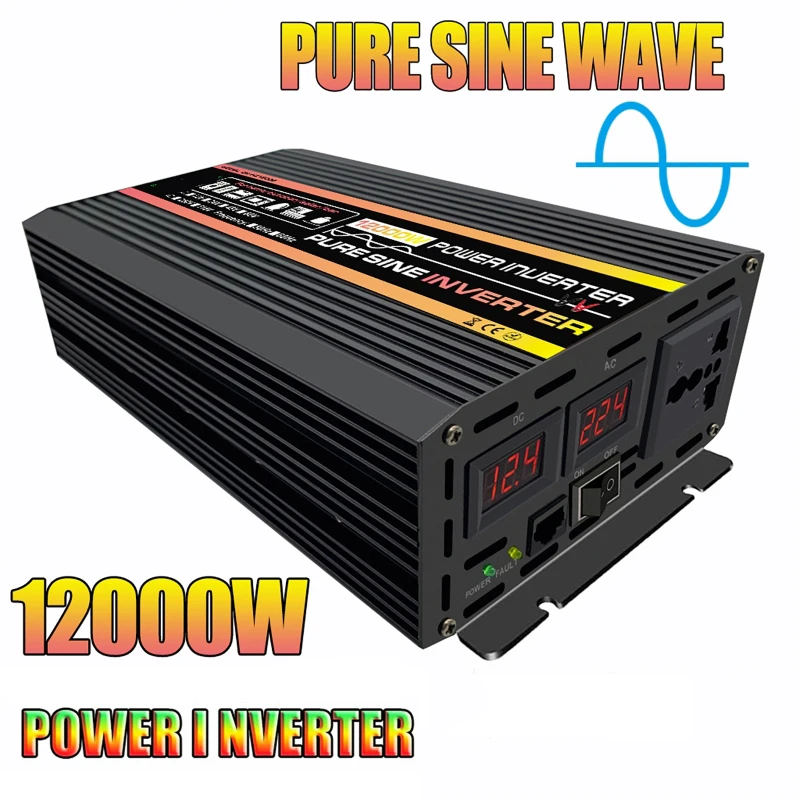 Party Supplies - 12000W Pure Sine Wave Inverter DC12V