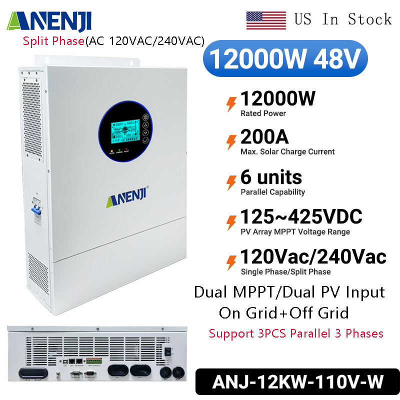 Party Supplies - ANENJI Split Phase 12KW 48V Hybrid