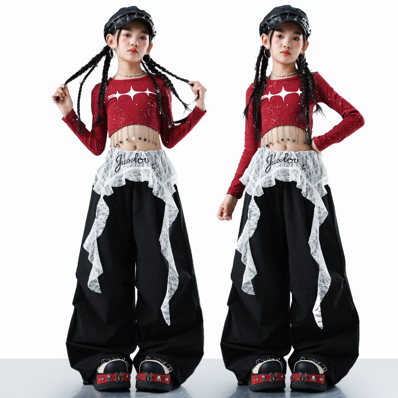 Spiderman Jumpsuit Kids - Stylish Teen Girls Hiphop Fashion Top