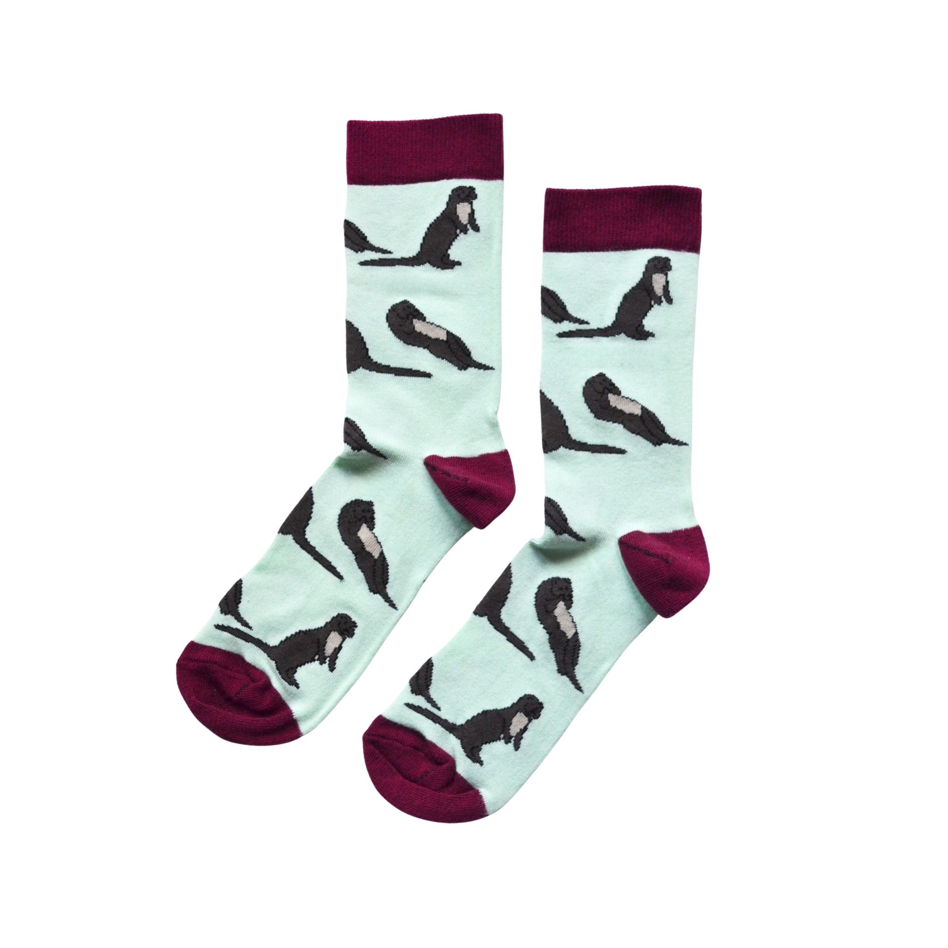 Funny Chicken Leg Socks - Save the Otters Bamboo Socks |