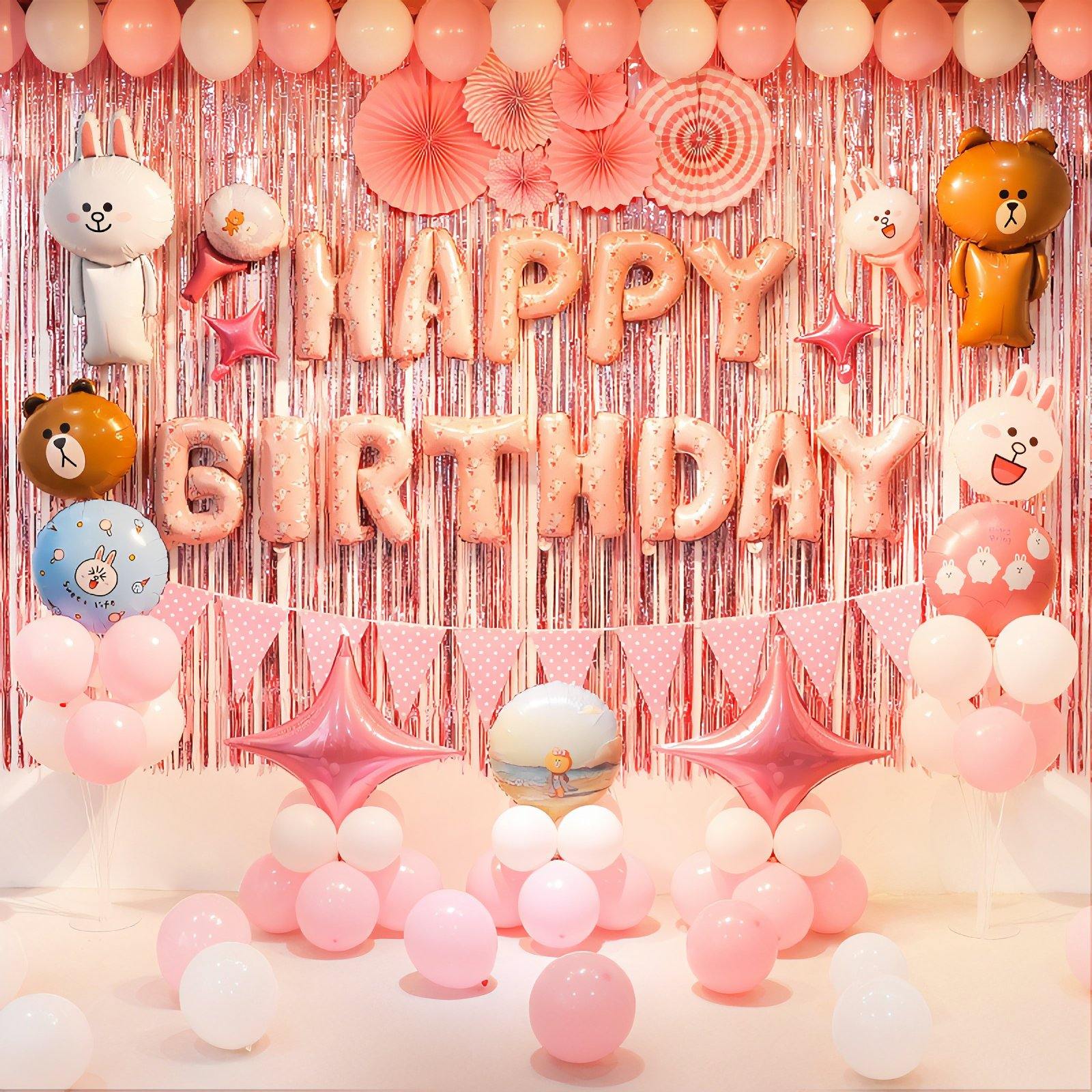 Party Supplies - Verjaardag versiering (Cute Pink)