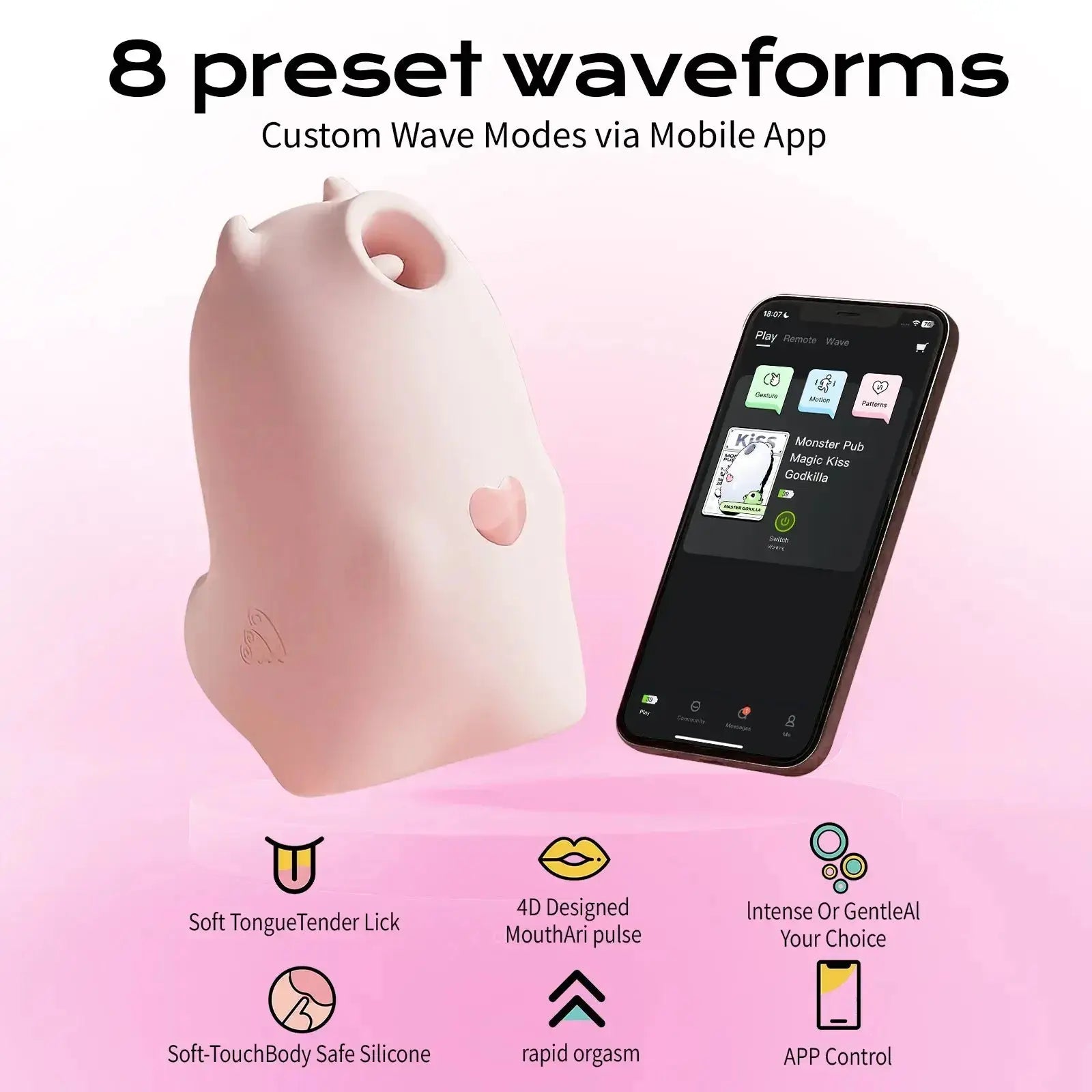 Shock Pen Prank Toy - Magic Kiss Smart Clitoral Suction Egg