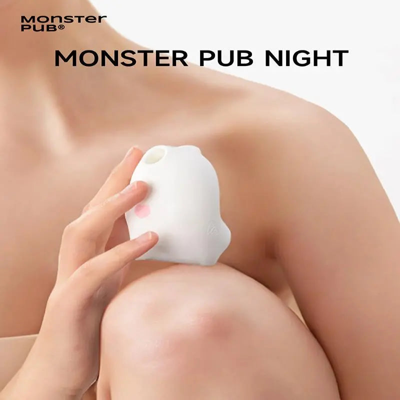 Shock Pen Prank Toy - White Antibacterial Smart Clitoral Suction Egg