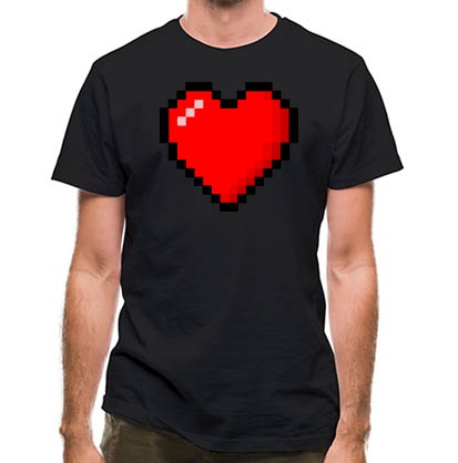 Flashing Led Foam Sticks Party - 16 Bit Heart classic fit.