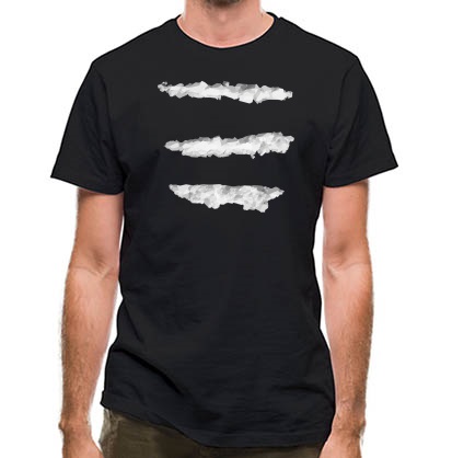 Flashing Led Foam Sticks Party - 3 lines on a shirt classic